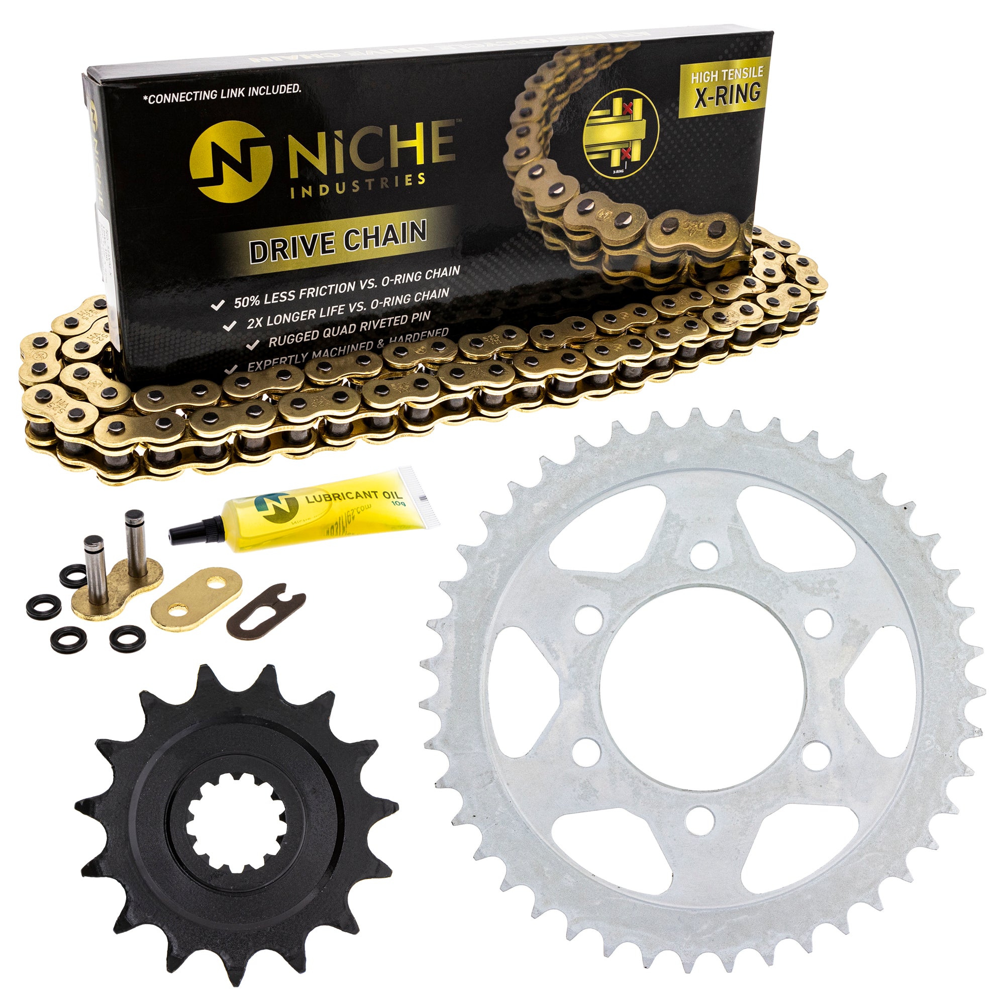 Drive Sprockets & Chain Kit for zOTHER Kawasaki JT Sprocket Versys 519-KCS1448K-K001 NICHE MK1004976