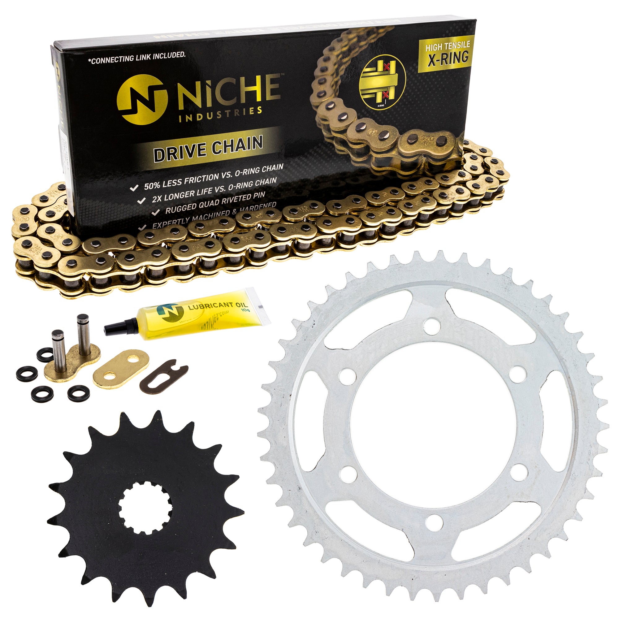 Drive Sprockets & Chain Kit for zOTHER Suzuki JT Sprocket GSXR750 519-KCS1450K-K001 NICHE MK1004978