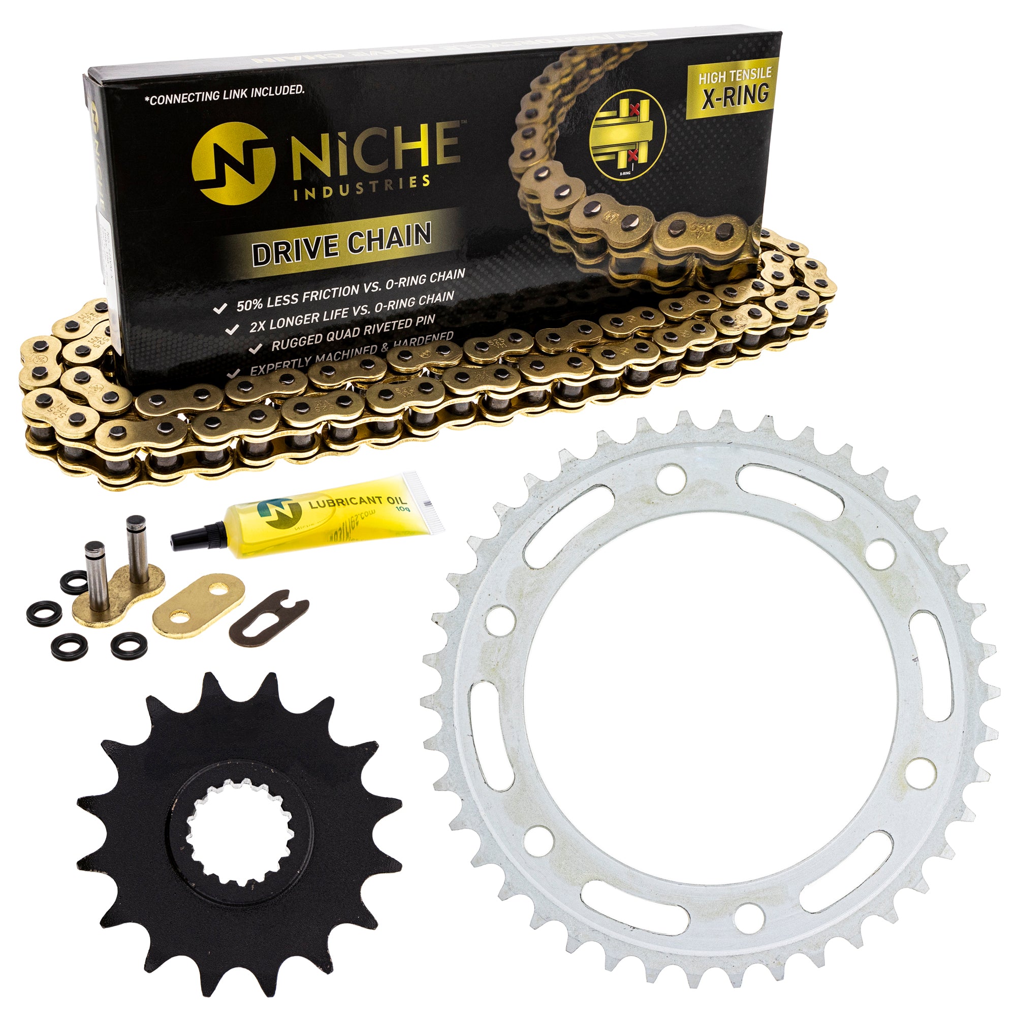 Drive Sprockets & Chain Kit for zOTHER JT Sprocket F800GS 519-KCS1455K-K001 NICHE MK1004983