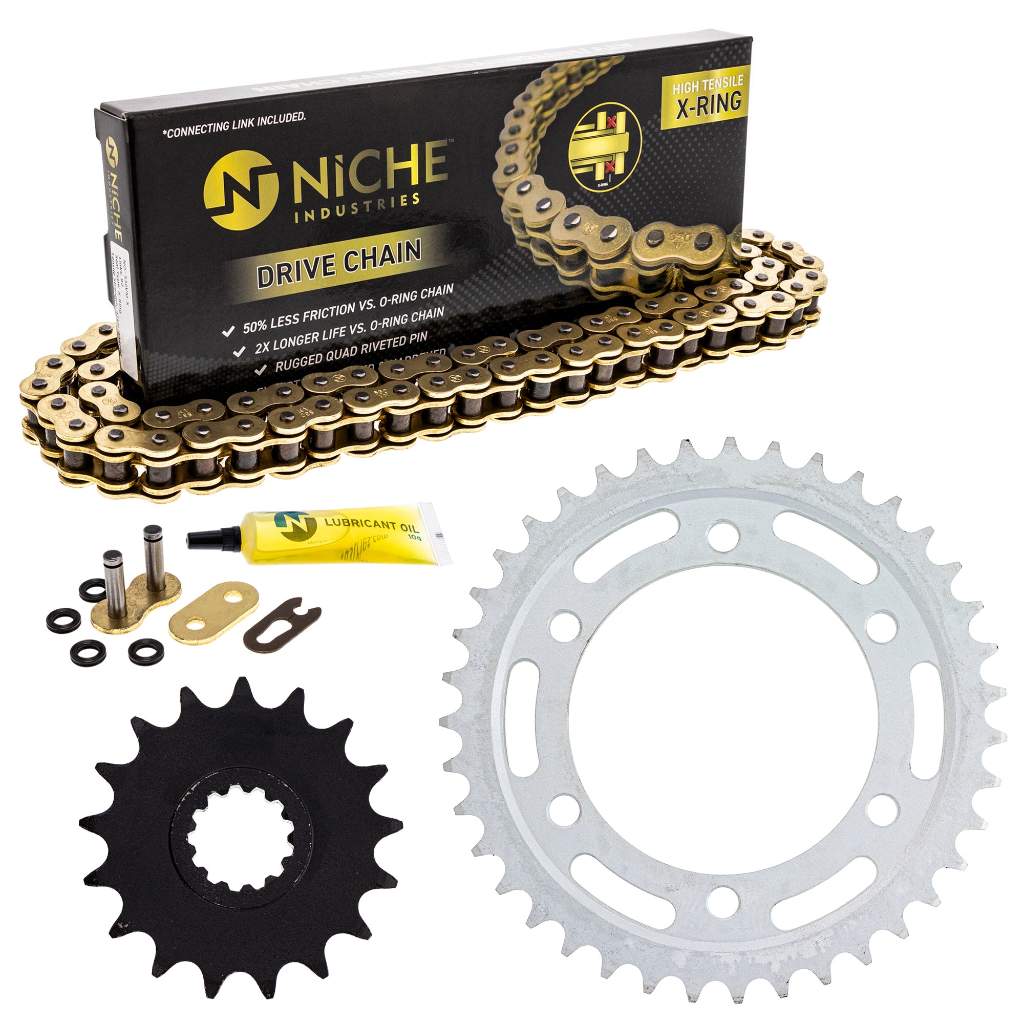 Drive Sprockets & Chain Kit for zOTHER Yamaha JT Sprocket YZF Vulcan Trident Thunderbird NICHE MK1004991