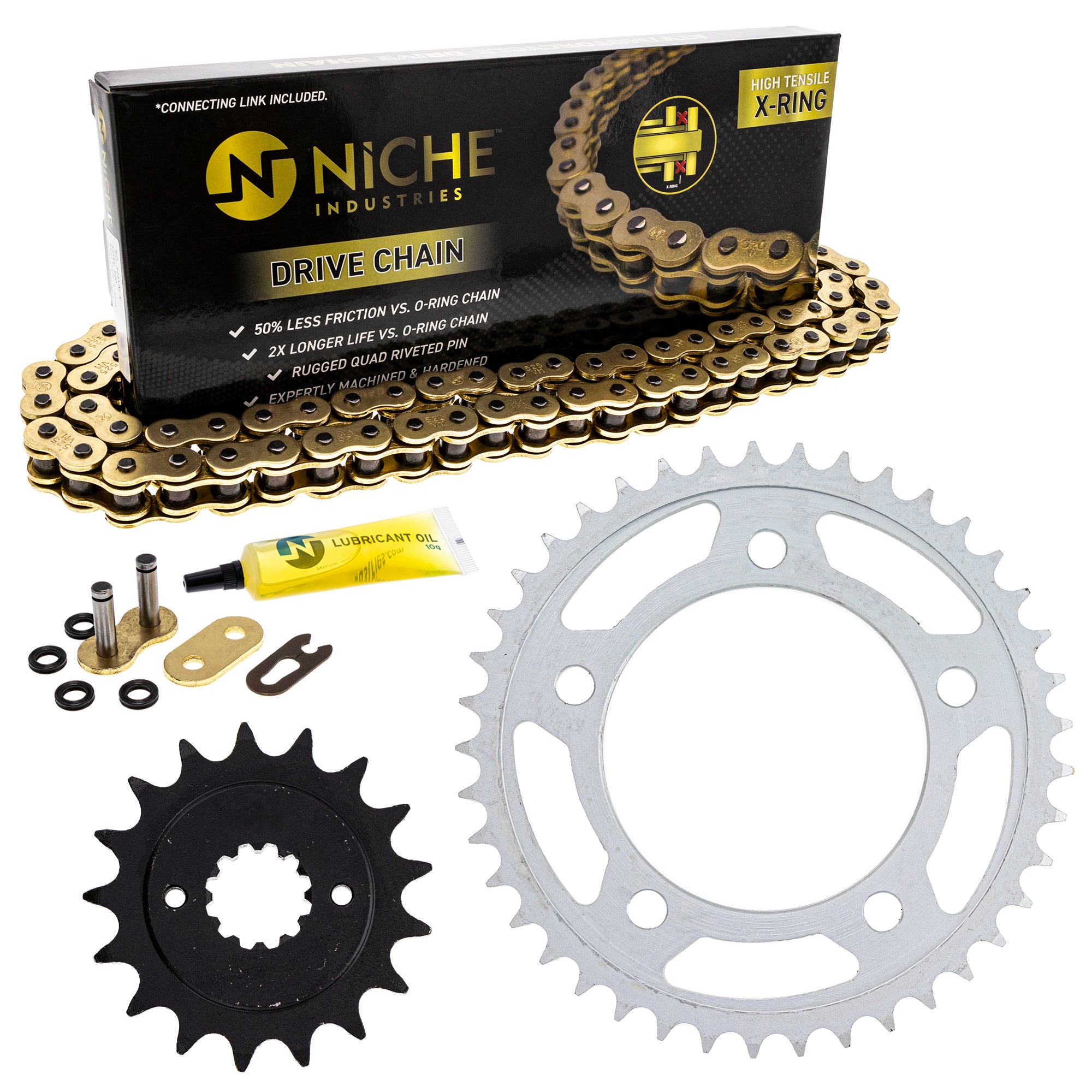 Drive Sprockets & Chain Kit for zOTHER Shadow 519-KCS1473K-K001 NICHE MK1005001