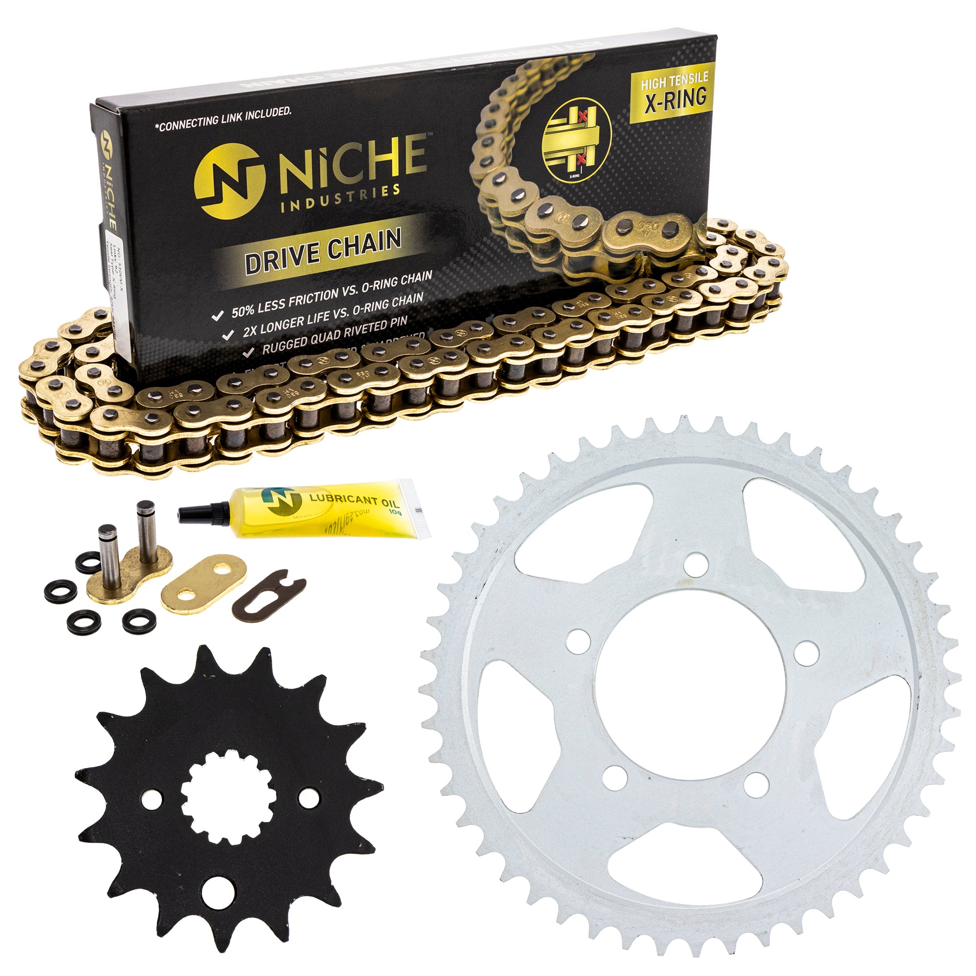 Drive Sprockets & Chain Kit for zOTHER Yamaha Suzuki JT Sprocket Marauder NICHE MK1005005