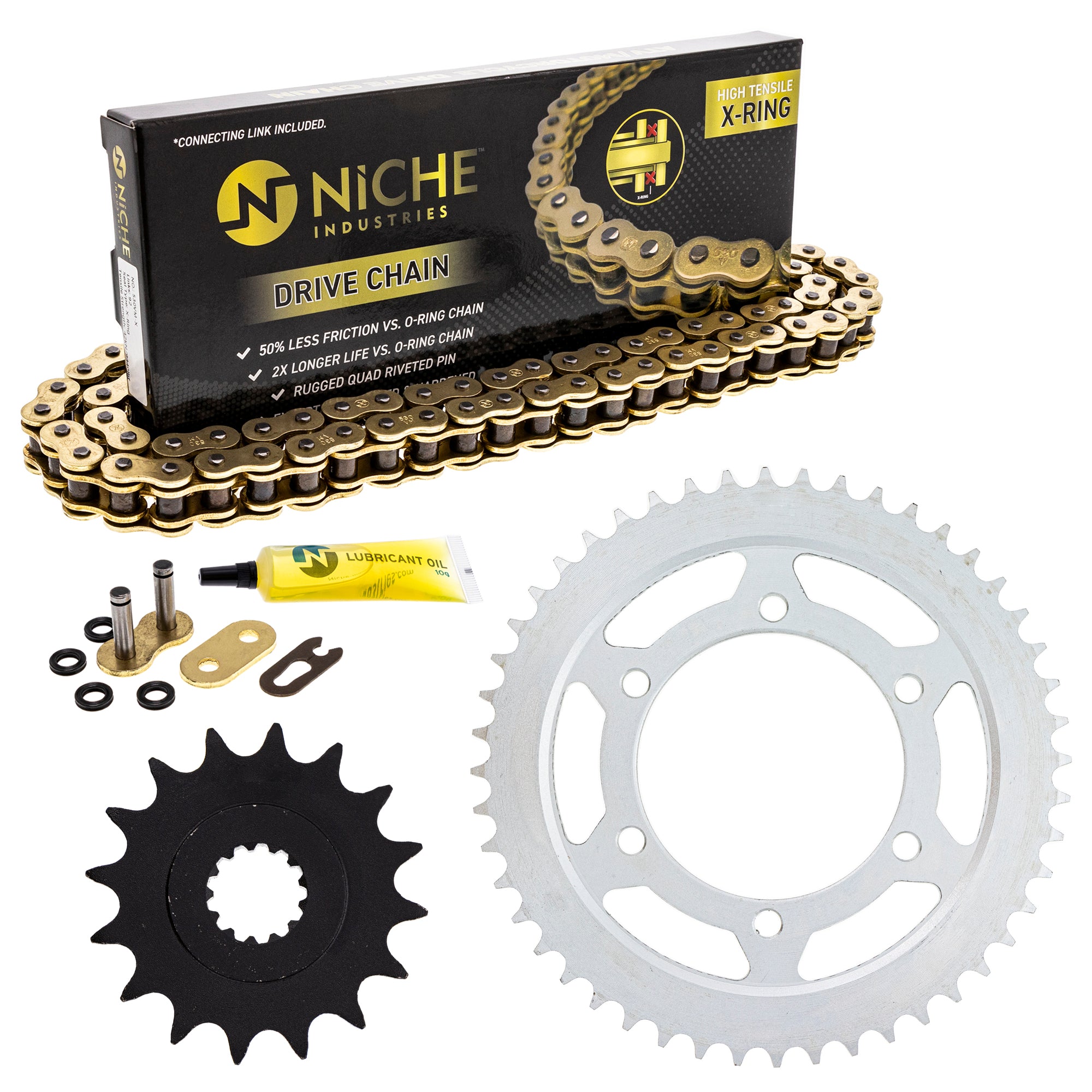 Drive Sprockets & Chain Kit for zOTHER YZF 519-KCS1481K-K001 NICHE MK1005009