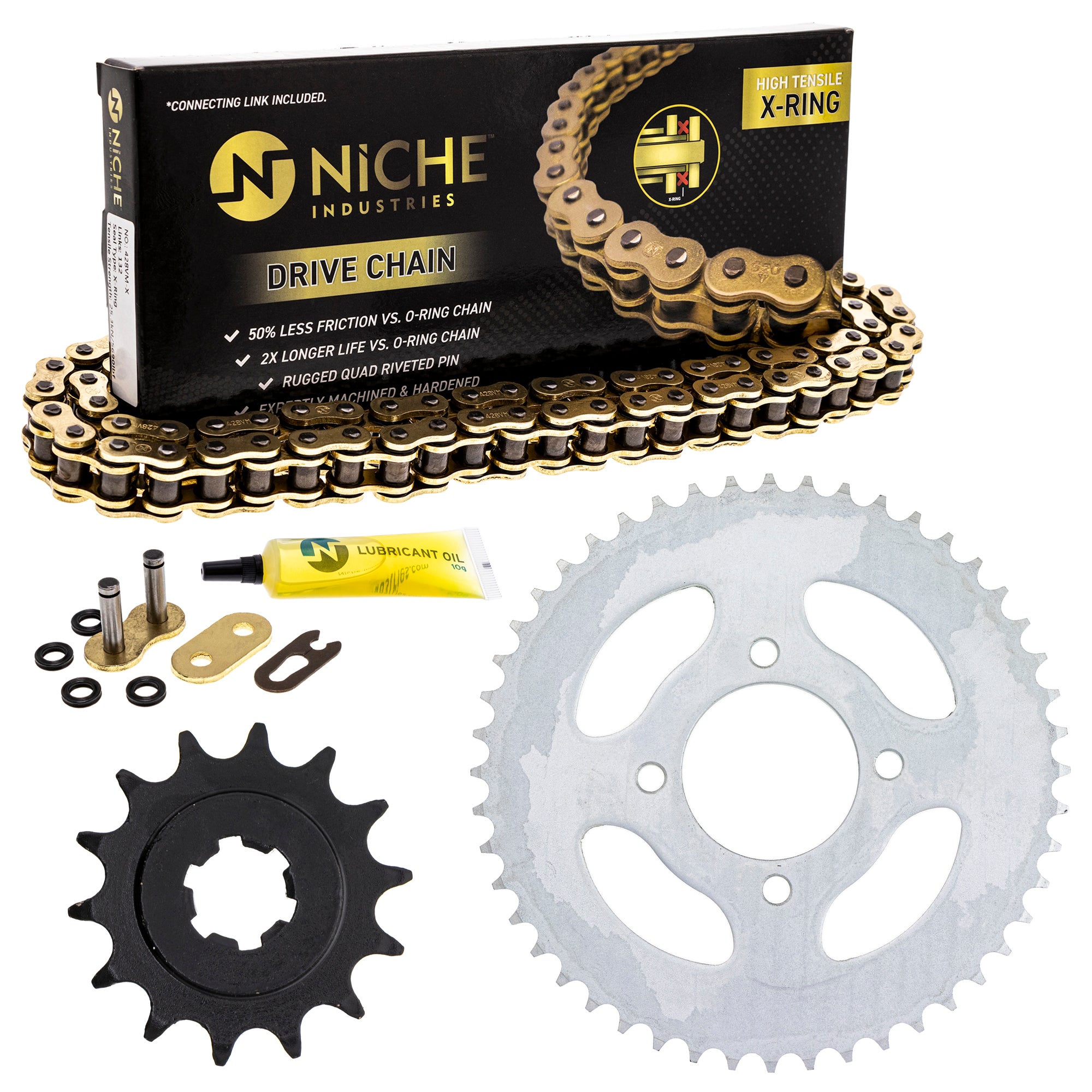 Drive Sprockets & Chain Kit for zOTHER Suzuki JT Sprocket RM80 RM125 RM100 Eliminator NICHE MK1005017