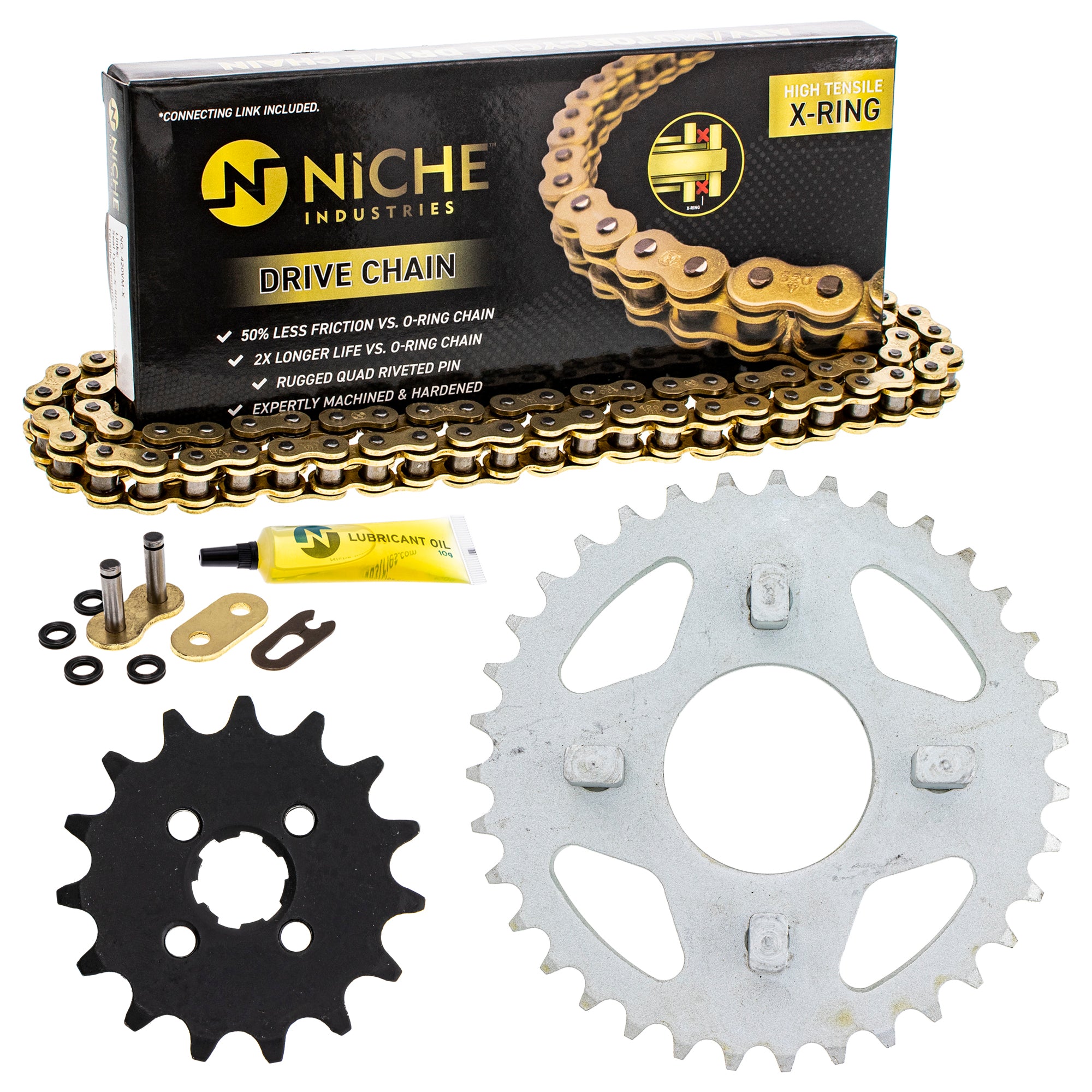 Drive Sprockets & Chain Kit for zOTHER Kawasaki Honda XR70R XL80S Trail Dream NICHE MK1005019