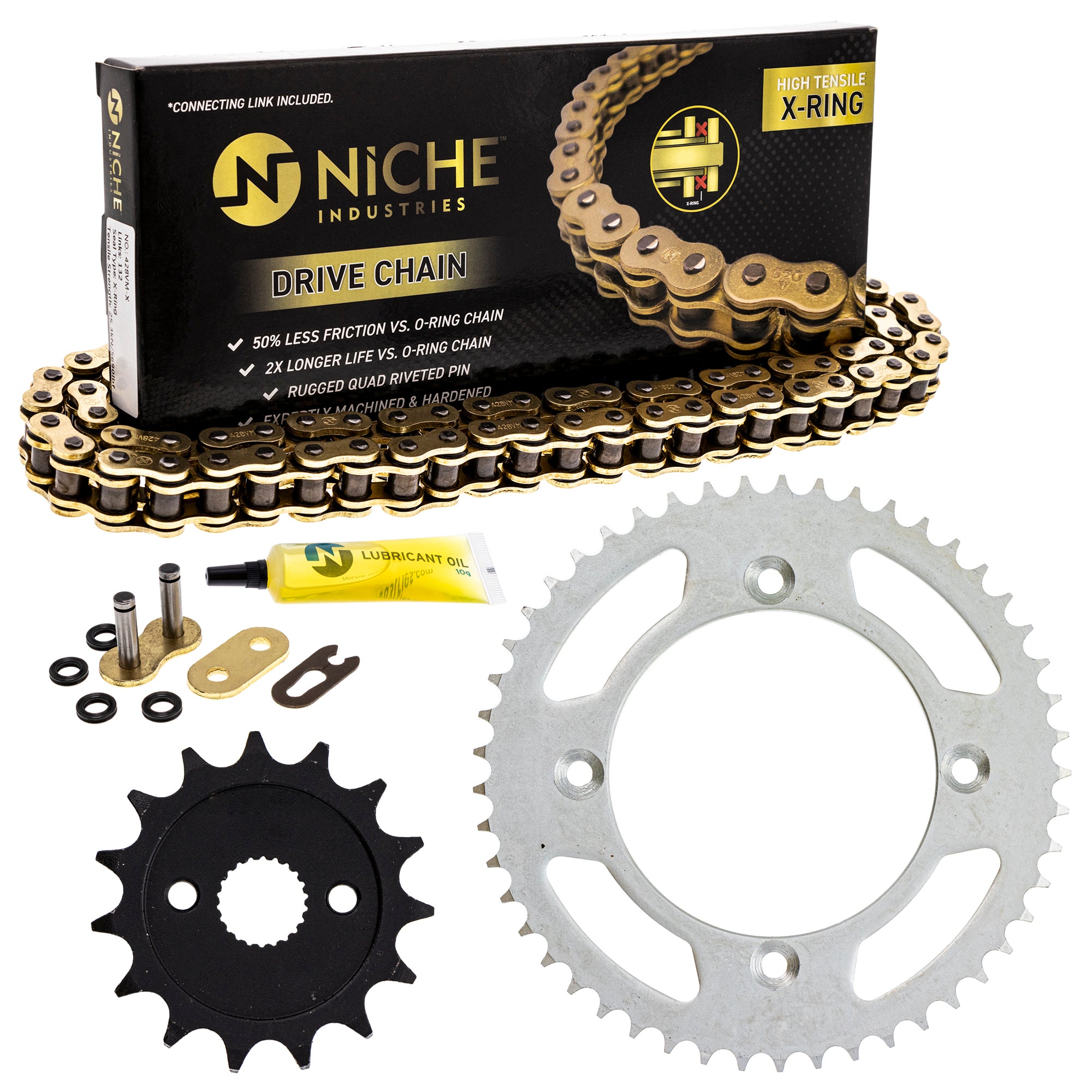 Drive Sprockets & Chain Kit for zOTHER Yamaha Honda Expert CR80R 9Y581-97115-00 NICHE MK1005022