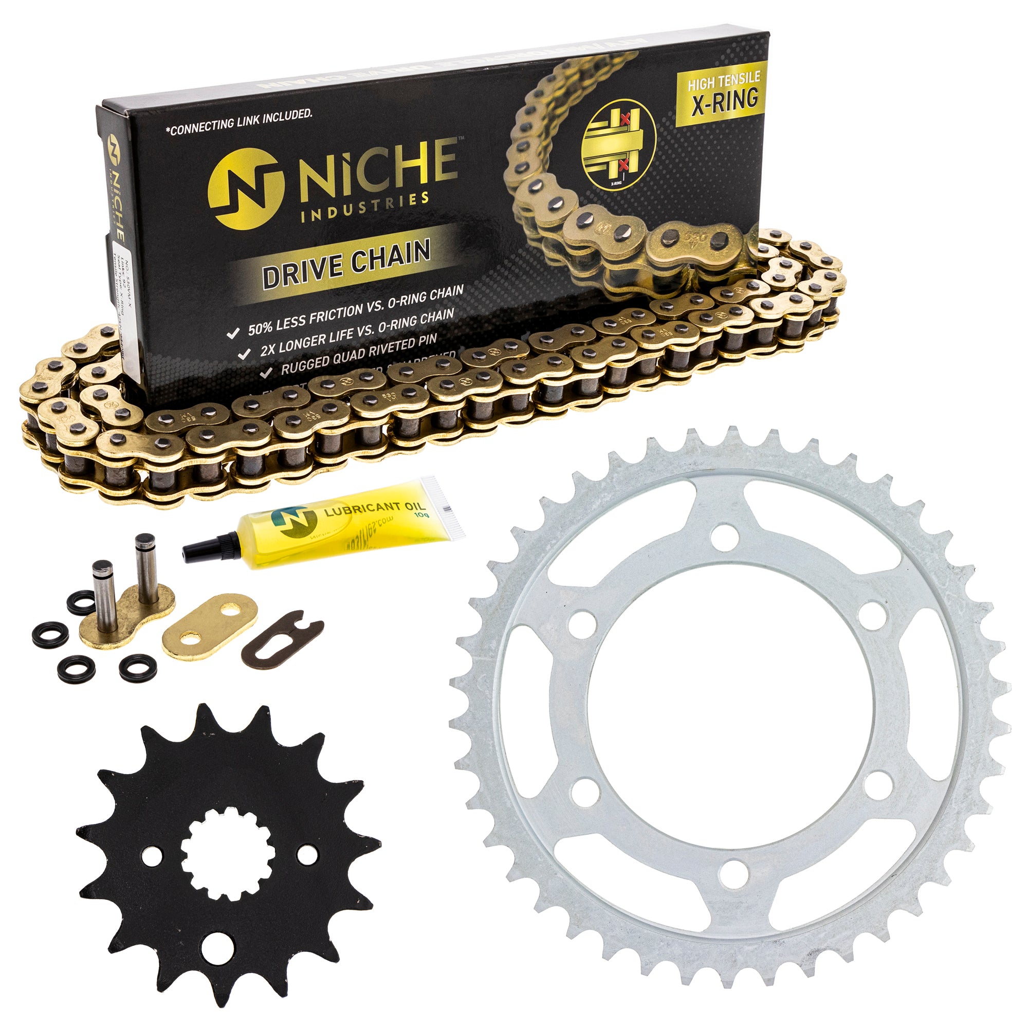 Drive Sprockets & Chain Kit for zOTHER Yamaha Suzuki JT Sprocket XS650 XS400 TX650 Super NICHE MK1005023