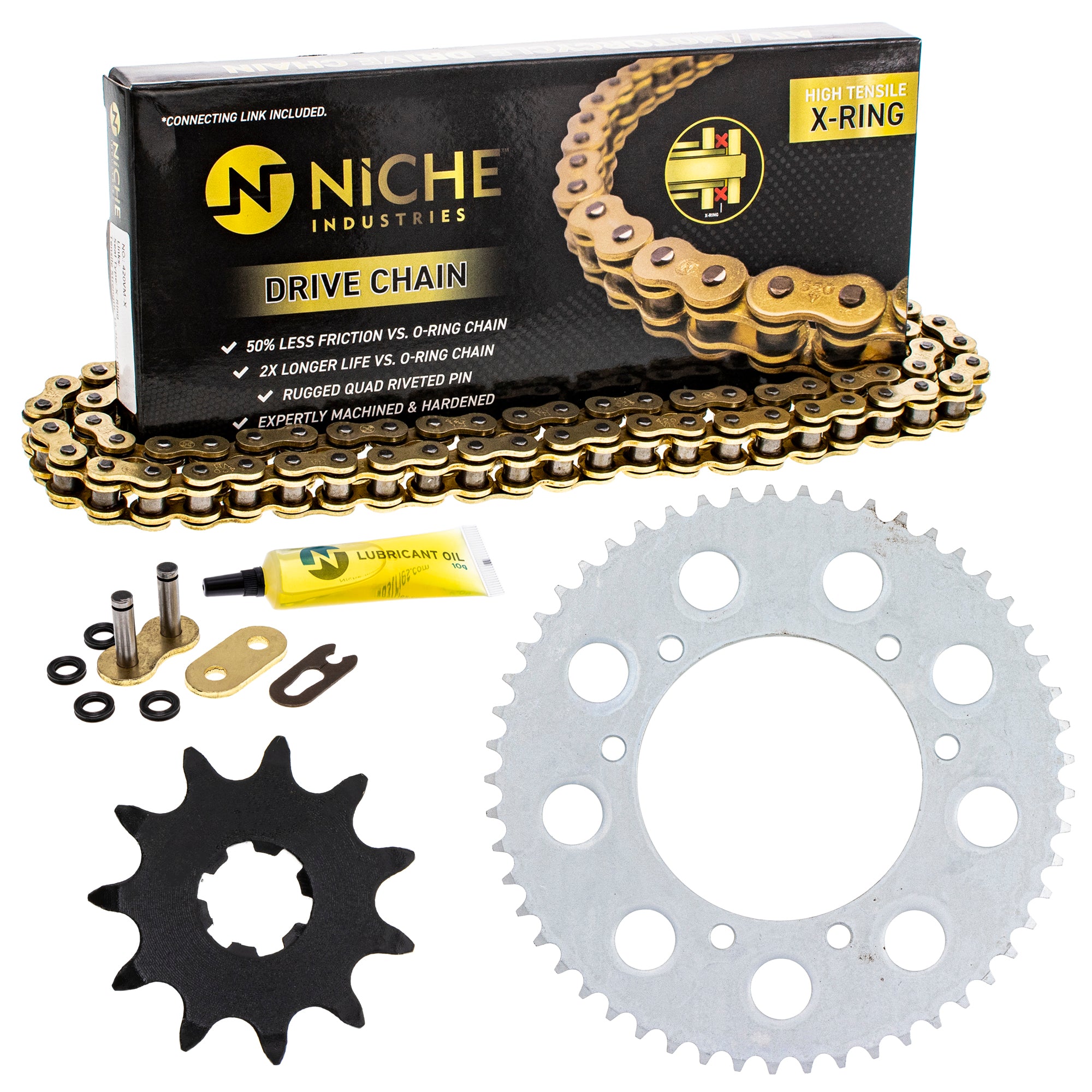Drive Sprockets & Chain Kit for Honda Expert CRF150R 40540-KSE-003 40530-GBF-B01 NICHE MK1005034