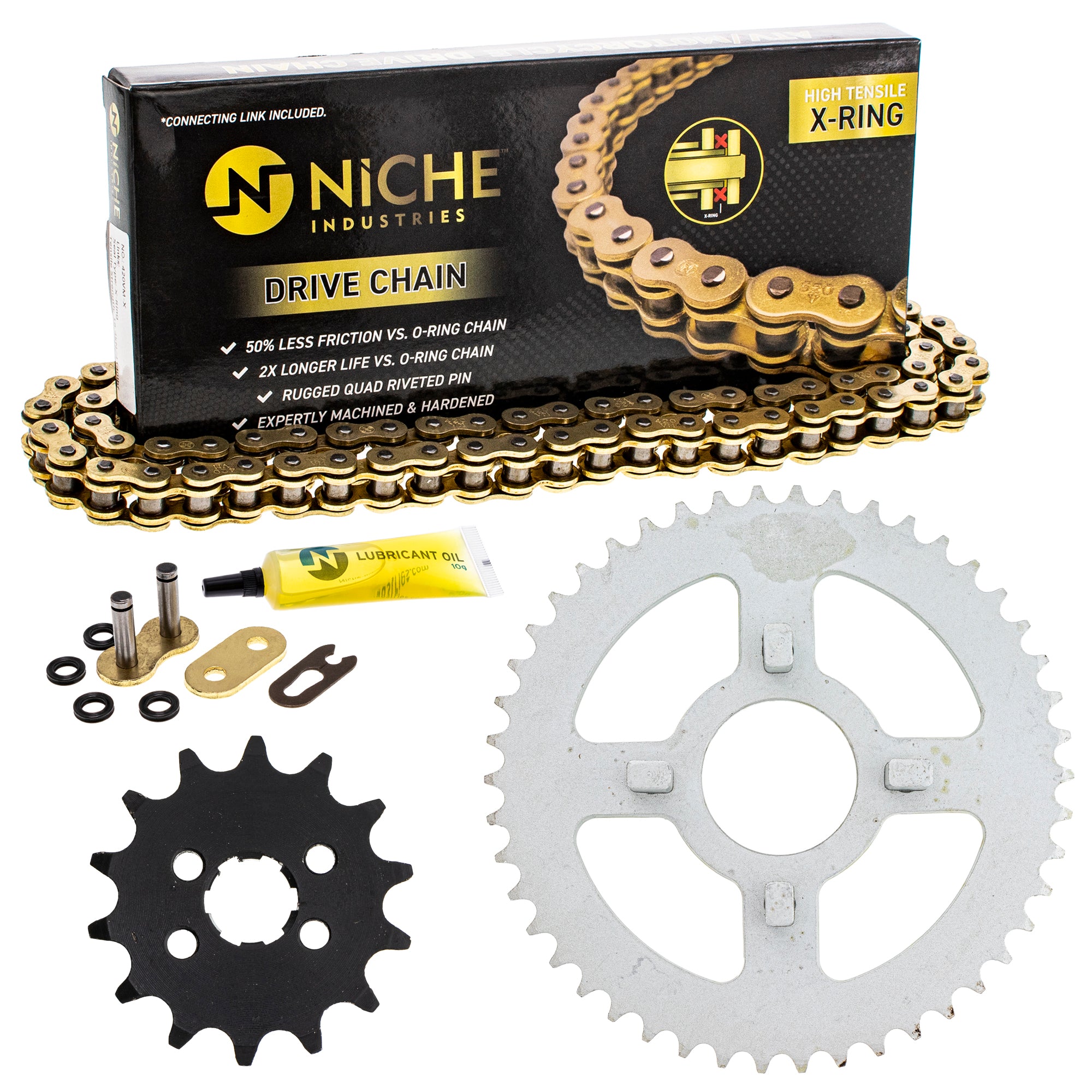 Drive Sprockets & Chain Kit for zOTHER JT Sprocket Honda XR80 XR75 23801-178-000 NICHE MK1005052
