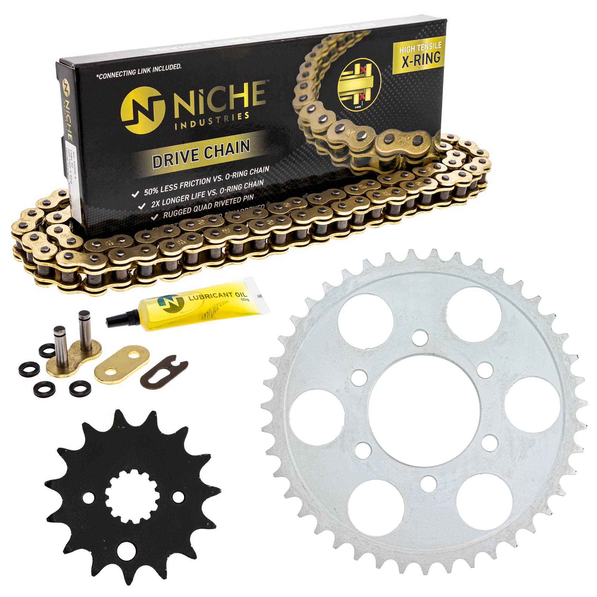 Drive Sprockets & Chain Kit for zOTHER Yamaha Suzuki JT Sprocket GSXR750 519-KCS1536K-K001 NICHE MK1005064