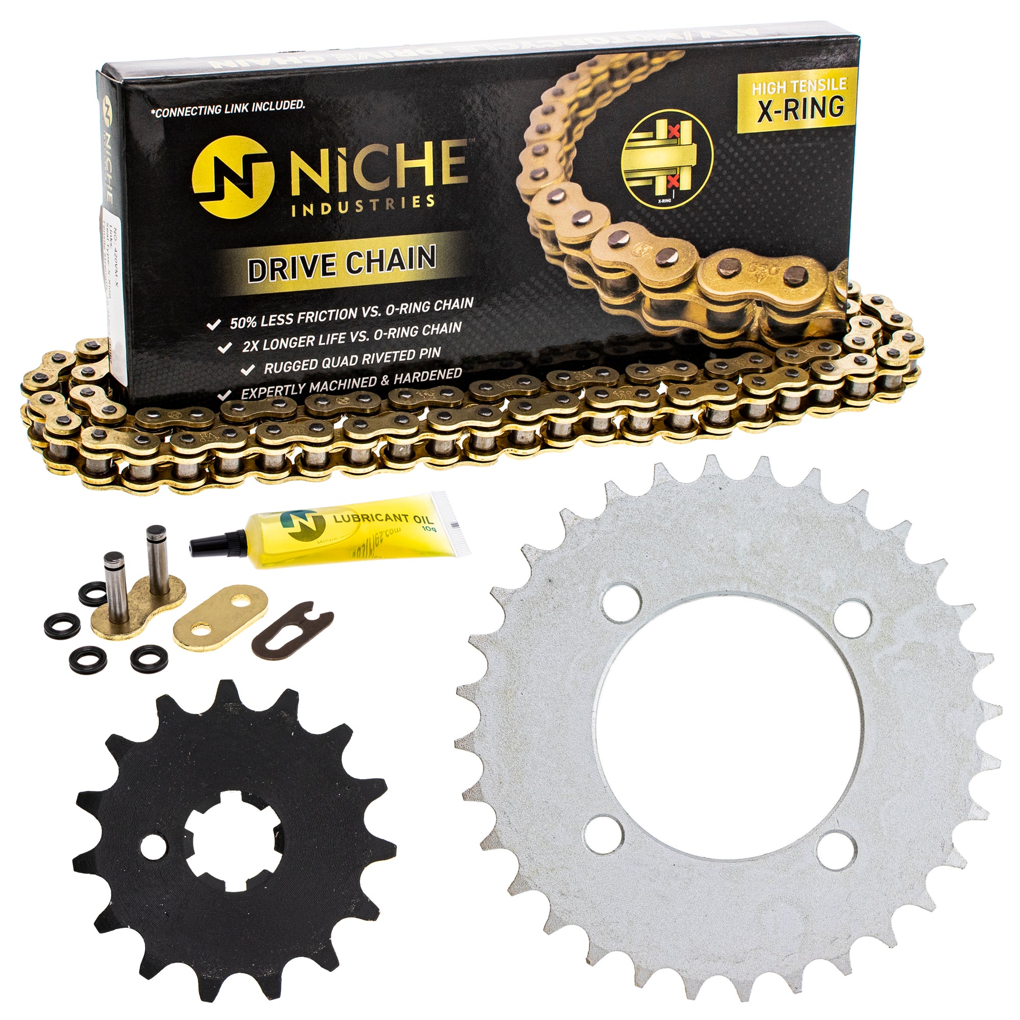 Drive Sprockets & Chain Kit for zOTHER Yamaha JT Sprocket PW80 4BC-25432-50-00 NICHE MK1005068