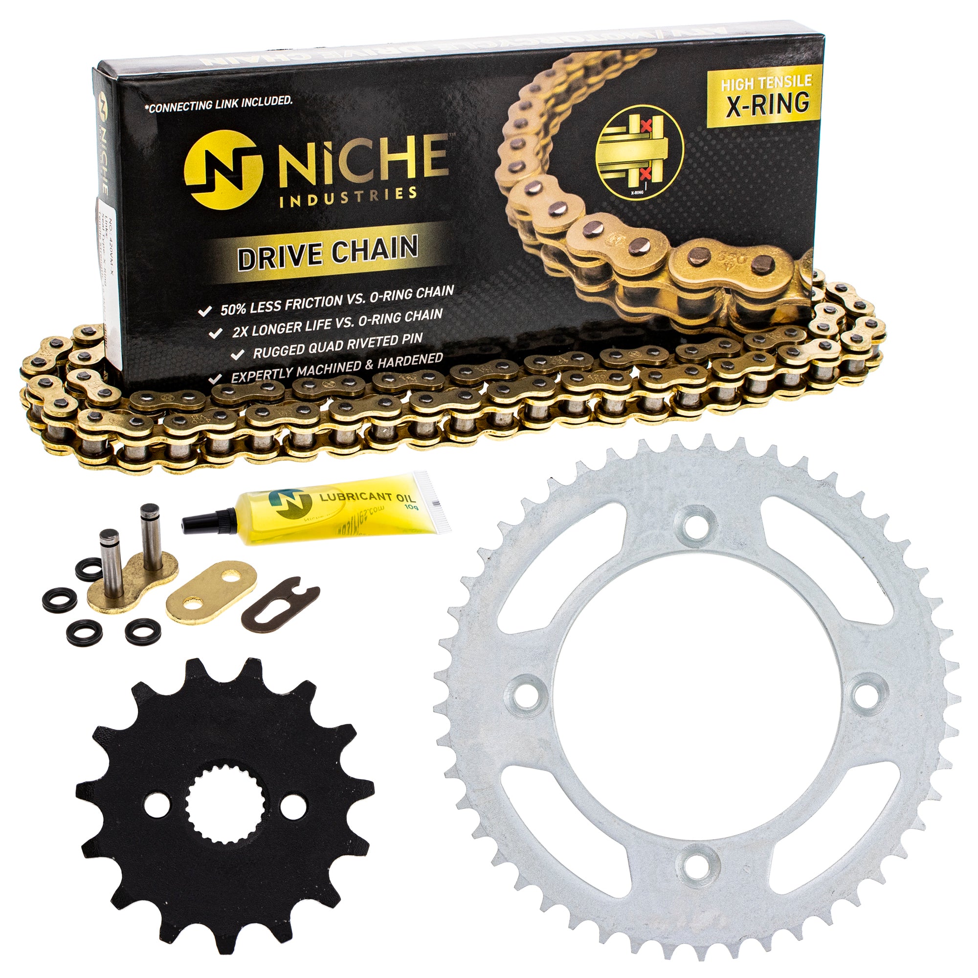 Drive Sprockets & Chain Kit for zOTHER JT Sprocket Honda CR80R 41201-GBF-700 41204-GS2-305 NICHE MK1005080