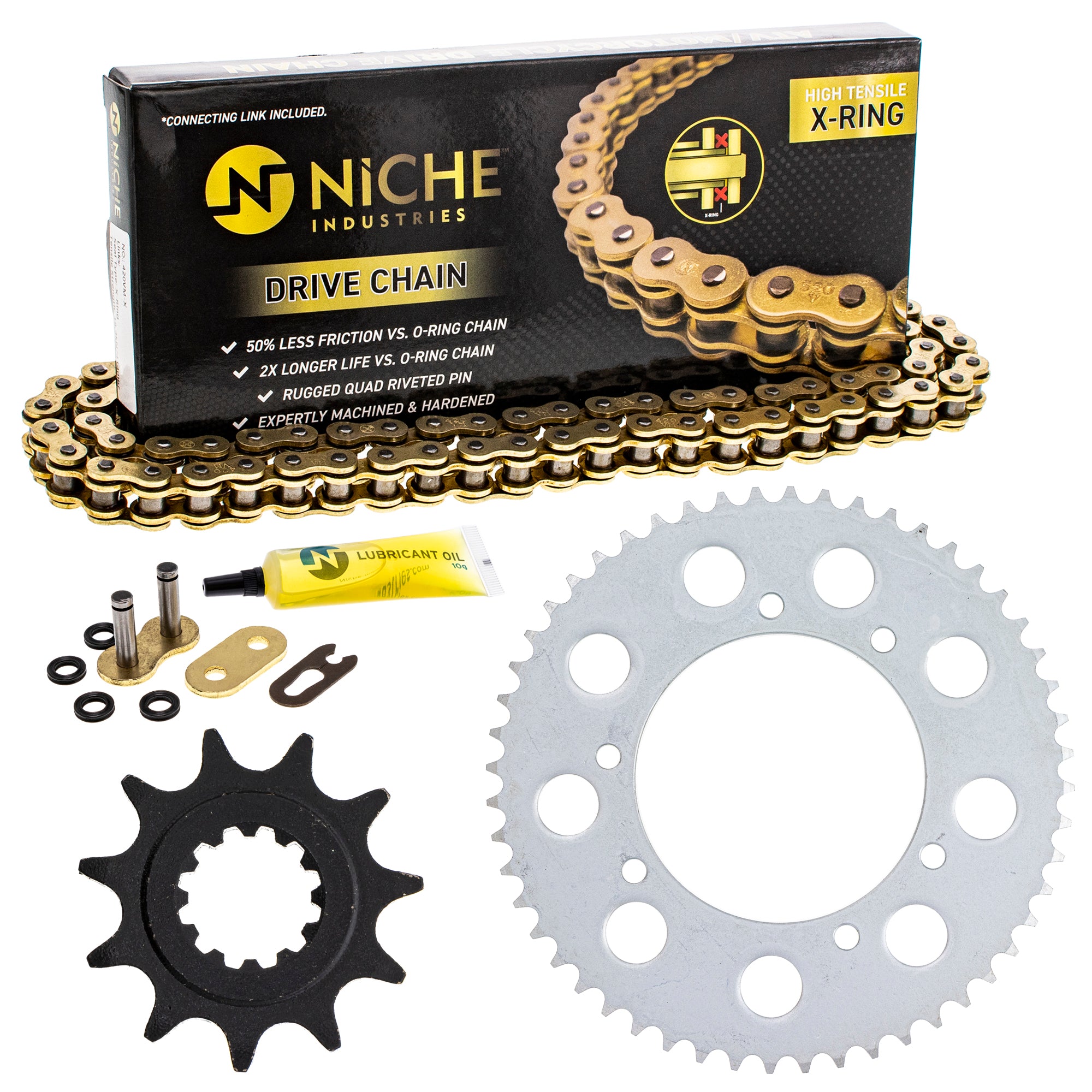 Drive Sprockets & Chain Kit for zOTHER CR80R 519-KCS1556K-K001 NICHE MK1005084