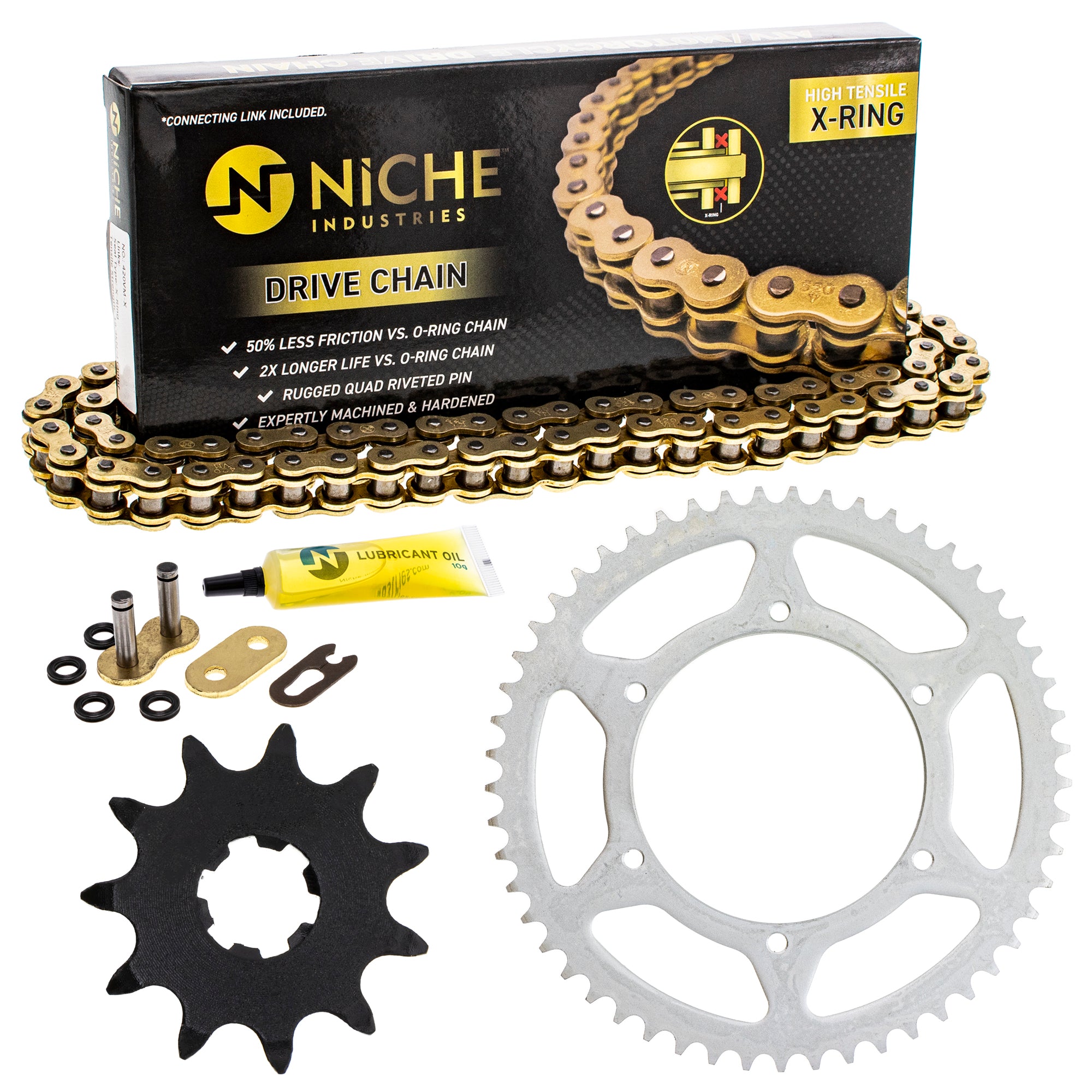 Drive Sprockets & Chain Kit for zOTHER RS50 519-KCS1575K-K001 NICHE MK1005103