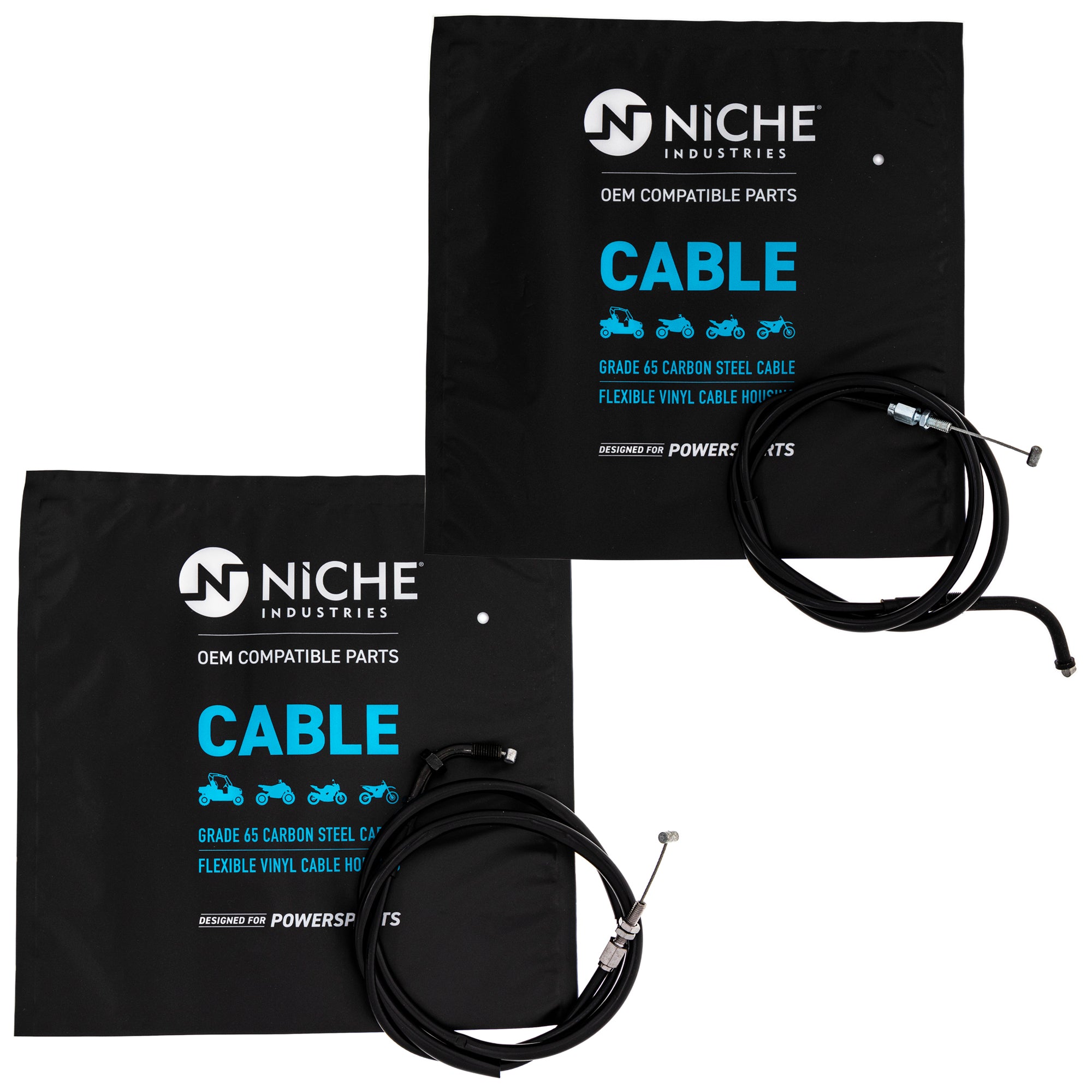 NICHE MK1005842 Throttle Cable Set for zOTHER Nighthawk Hondamatic