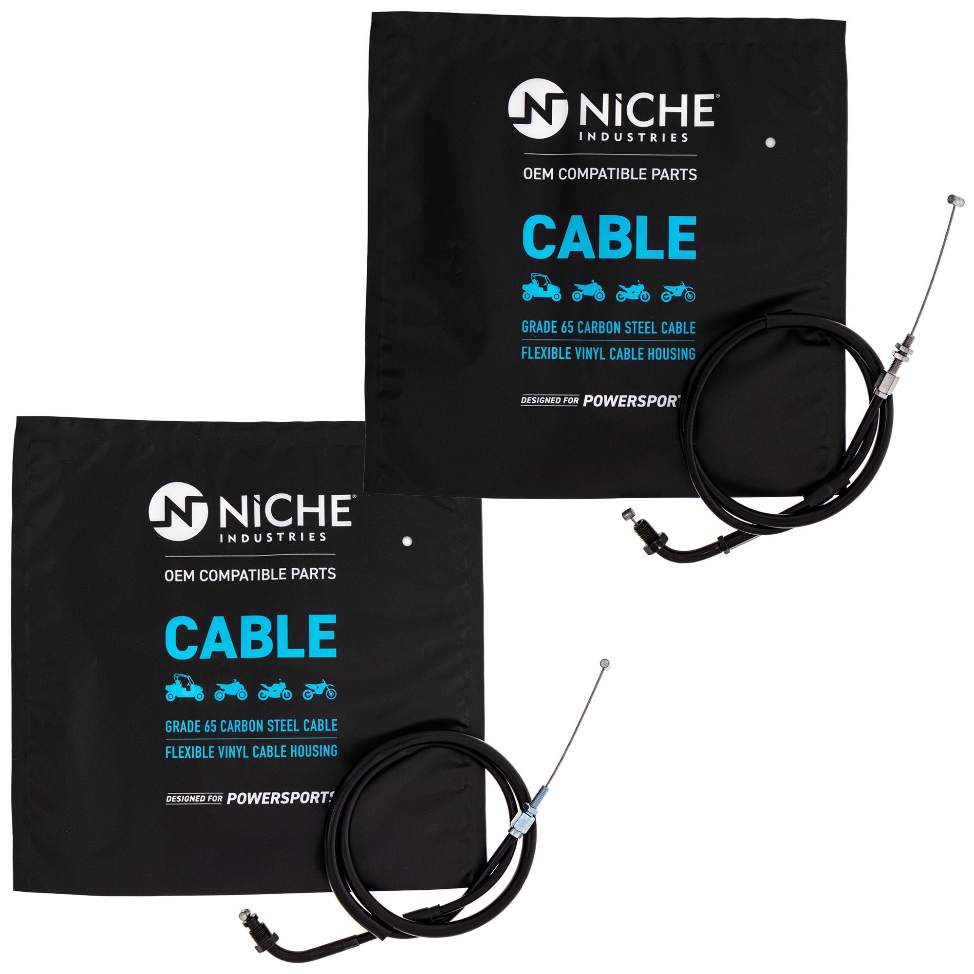 NICHE MK1005845 Throttle Cable Set for zOTHER Nighthawk