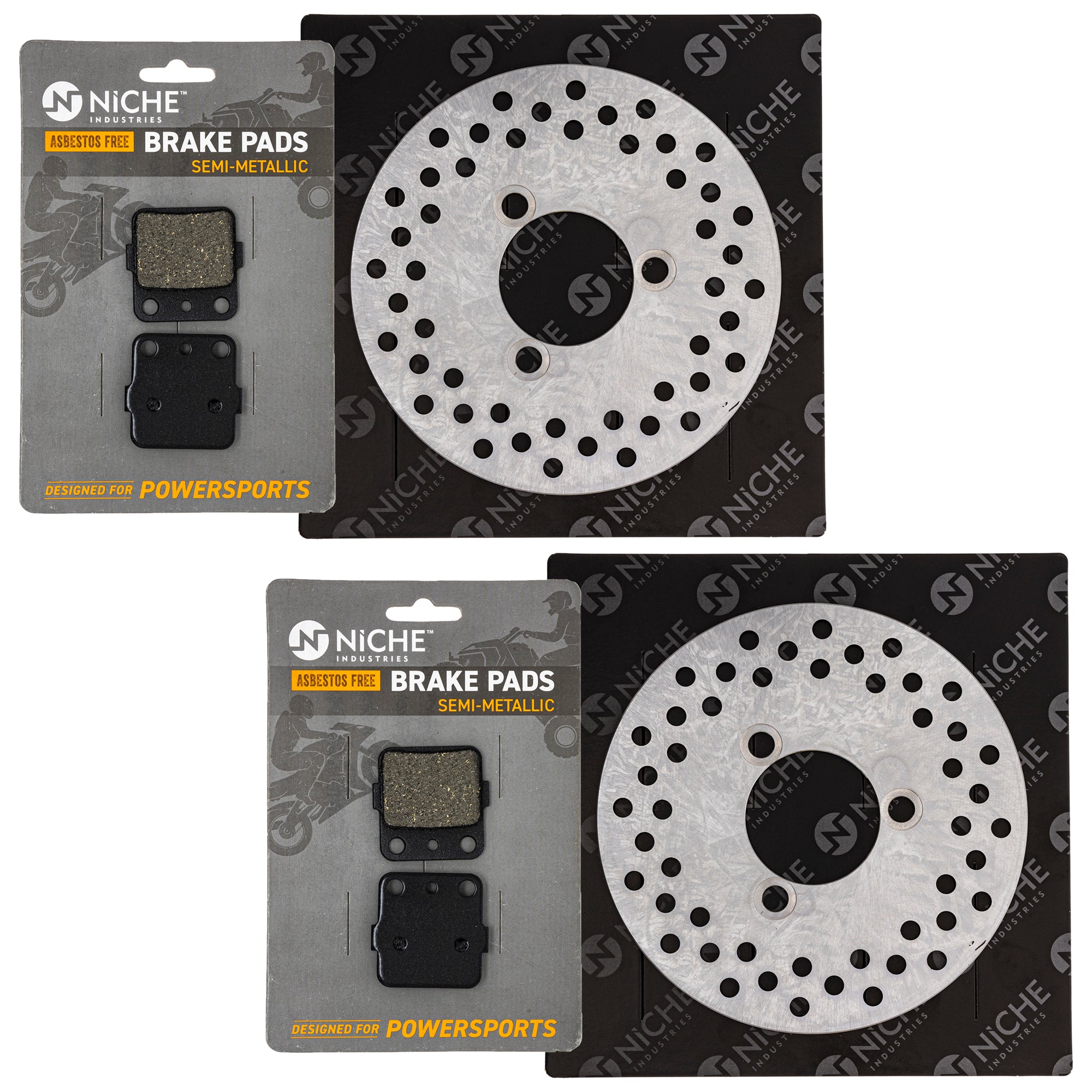 Front Brake Rotors and Pads Kit for zOTHER Suzuki Kawasaki Honda BMW Arctic Cat Textron NICHE MK1006513