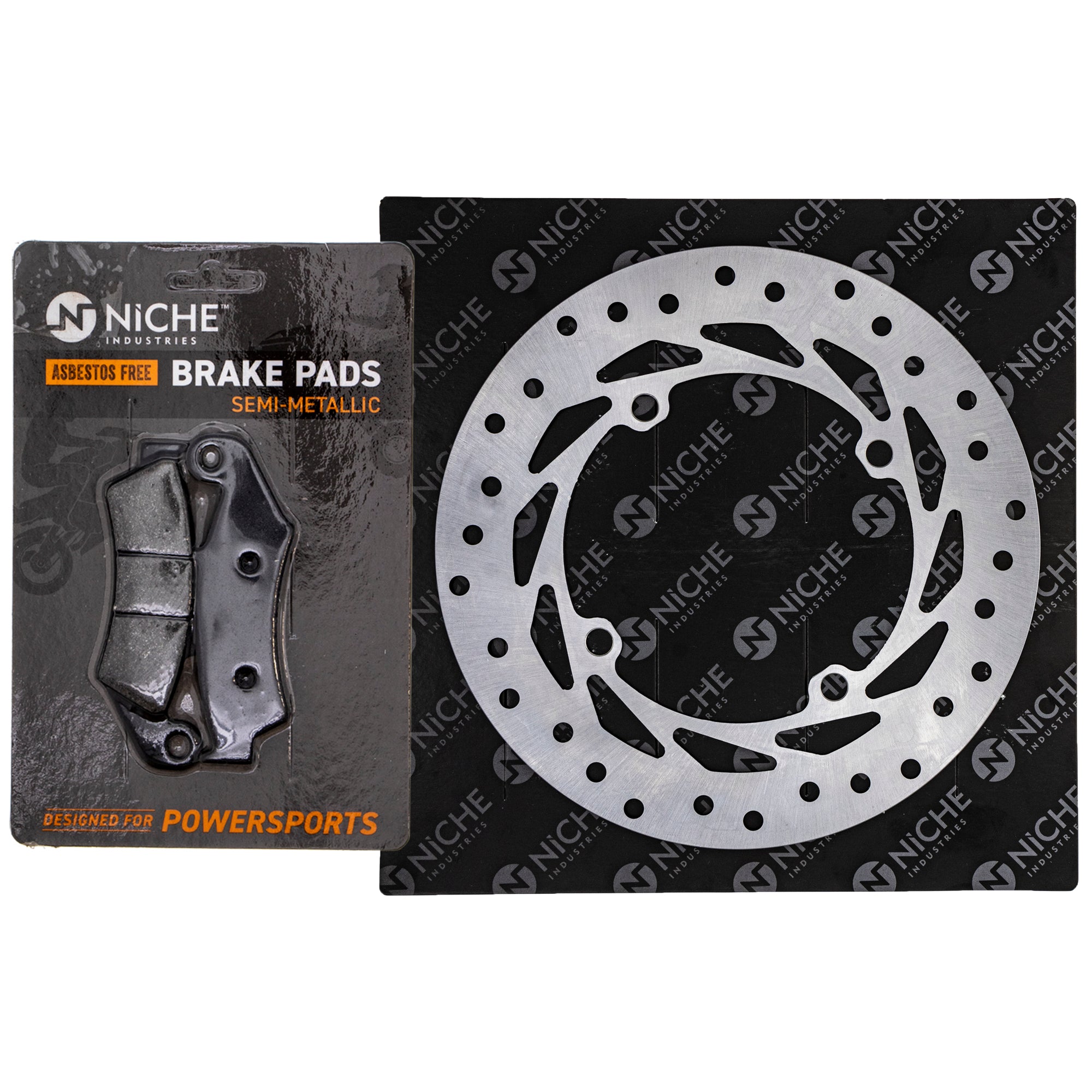 Single Rotor & Brake Pads Set for zOTHER Kawasaki Honda Harley Davidson NX250 CR500R NICHE MK1006519