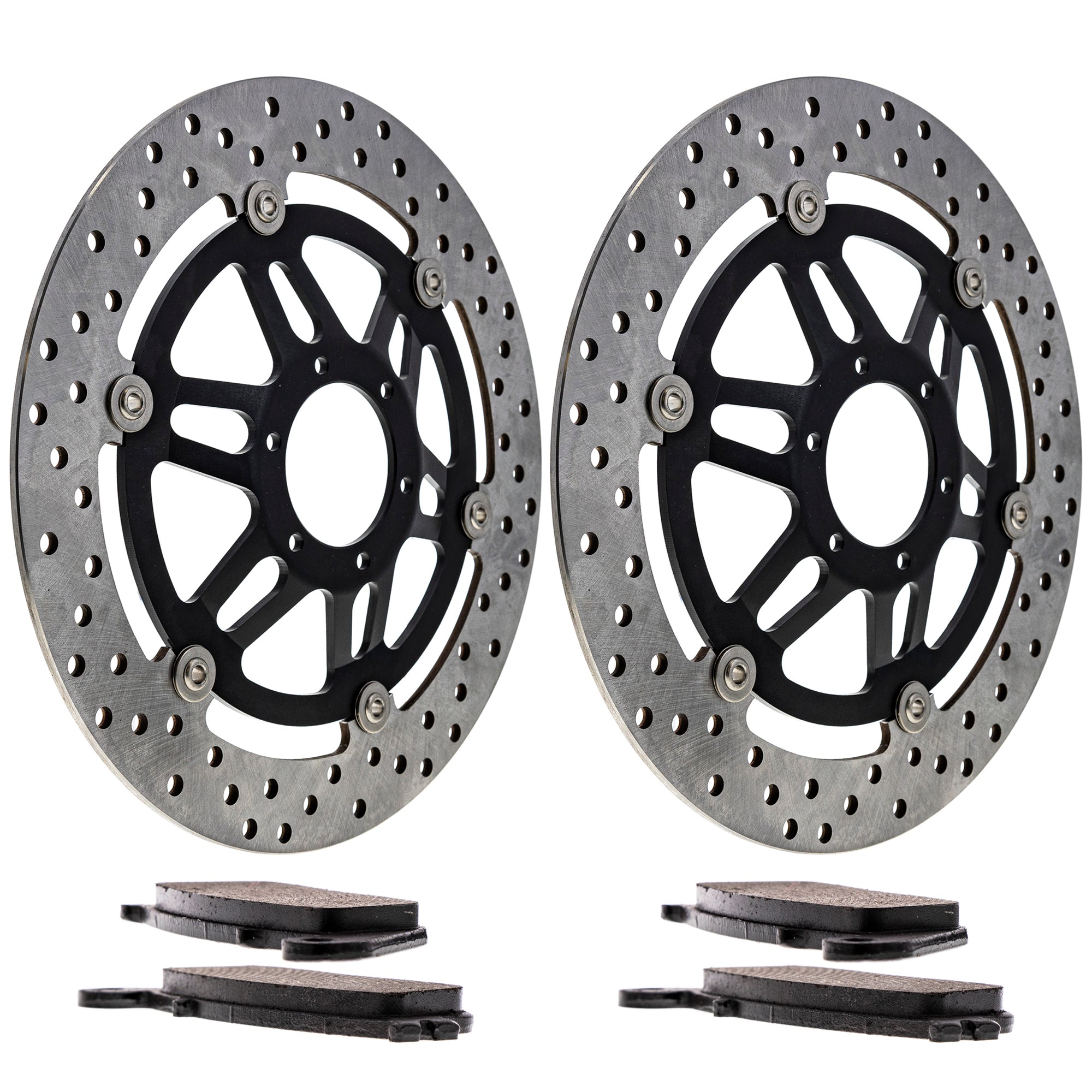 Front Brake Rotors and Pads Kit for zOTHER Suzuki Kawasaki Goldwing 69100-10840 NICHE MK1006529