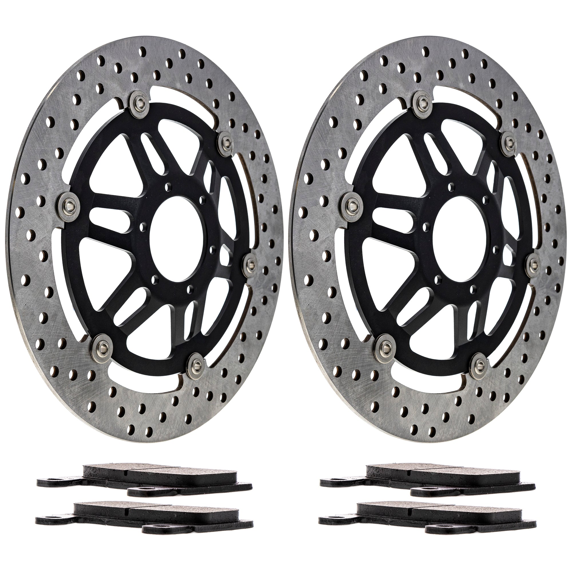 Front Brake Rotors and Pads Kit for zOTHER Suzuki Kawasaki CBR600F4 43082-0131 41300102 NICHE MK1006530