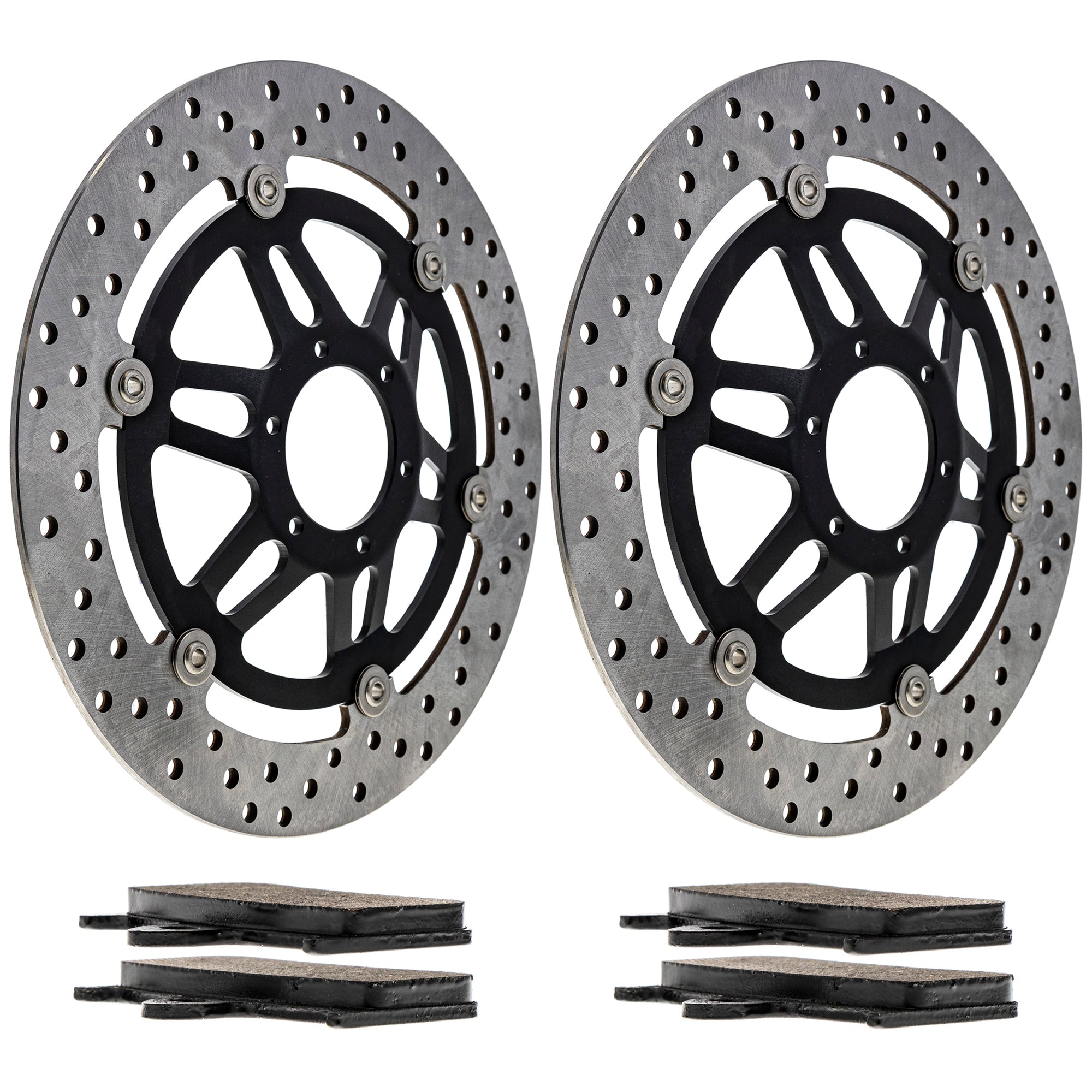 Front Brake Rotors and Pads Kit for zOTHER Suzuki Kawasaki CBR900RR 06455-MCZ-016 NICHE MK1006532