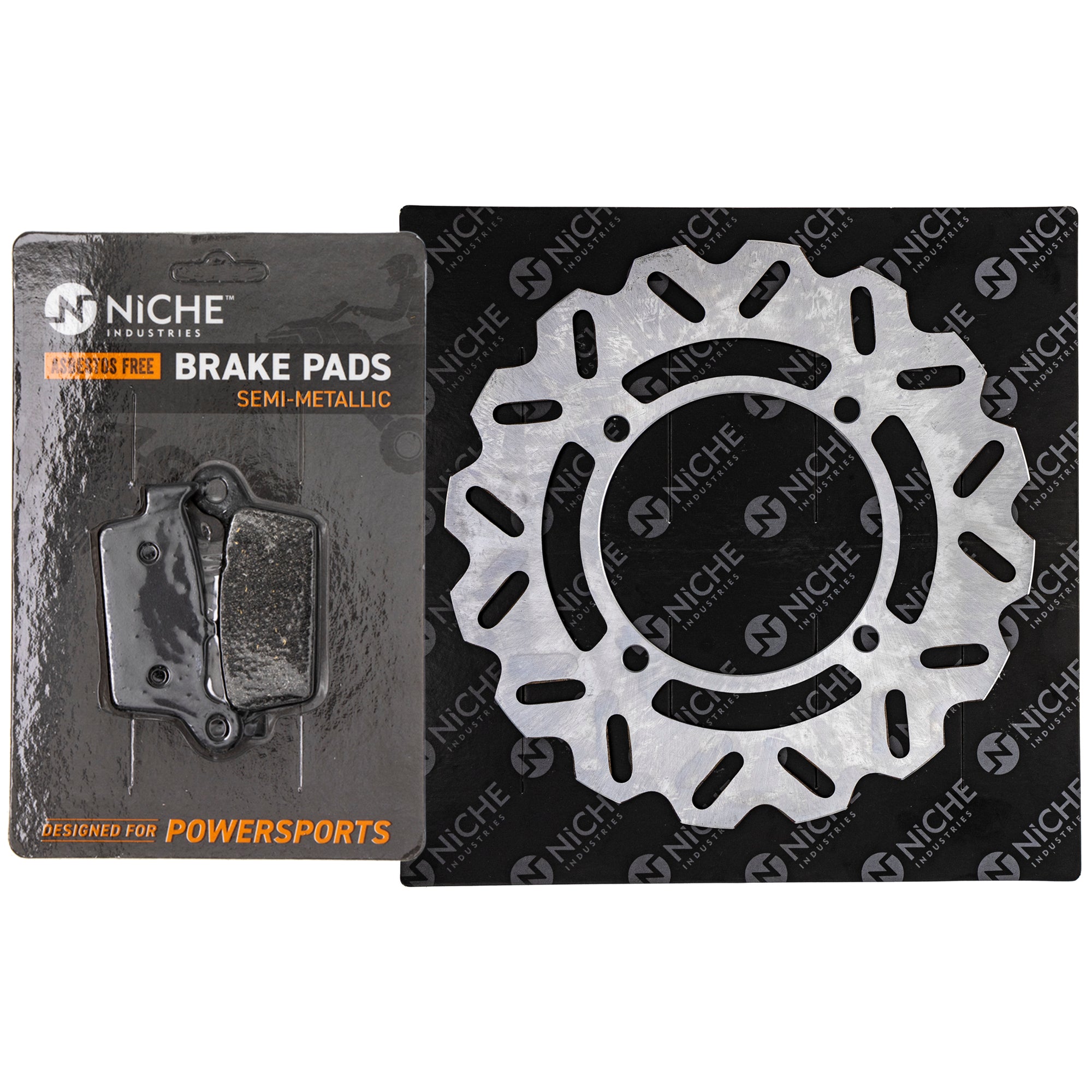 Single Rotor & Brake Pads Set for zOTHER Kawasaki Honda Harley Davidson KX250 KX125 NICHE MK1006534