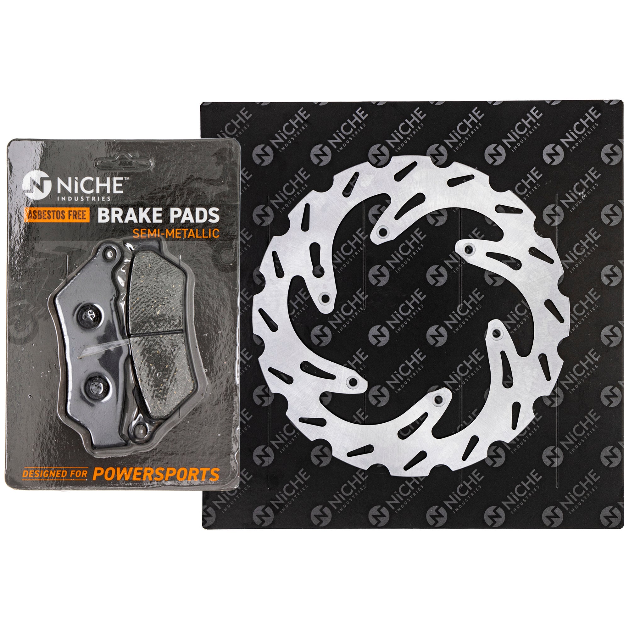 Single Rotor & Brake Pads Set for zOTHER Polaris GEM TX300 TE300 TE250 TE125 NICHE MK1012188