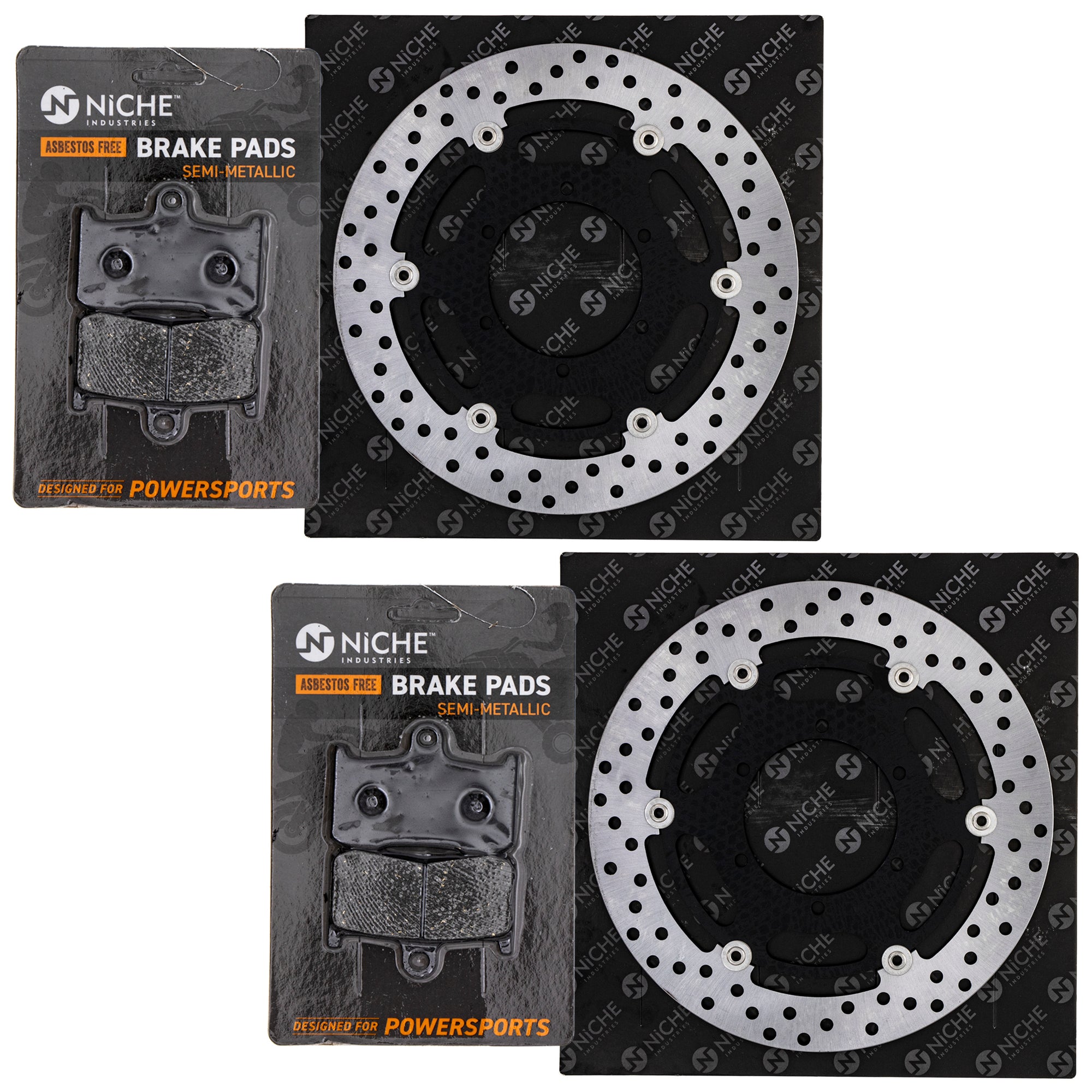 Rotor & Brake Pad Kit for zOTHER Victory Triumph Suzuki Polaris Honda BMW GSXS750 2204196 NICHE MK1006603