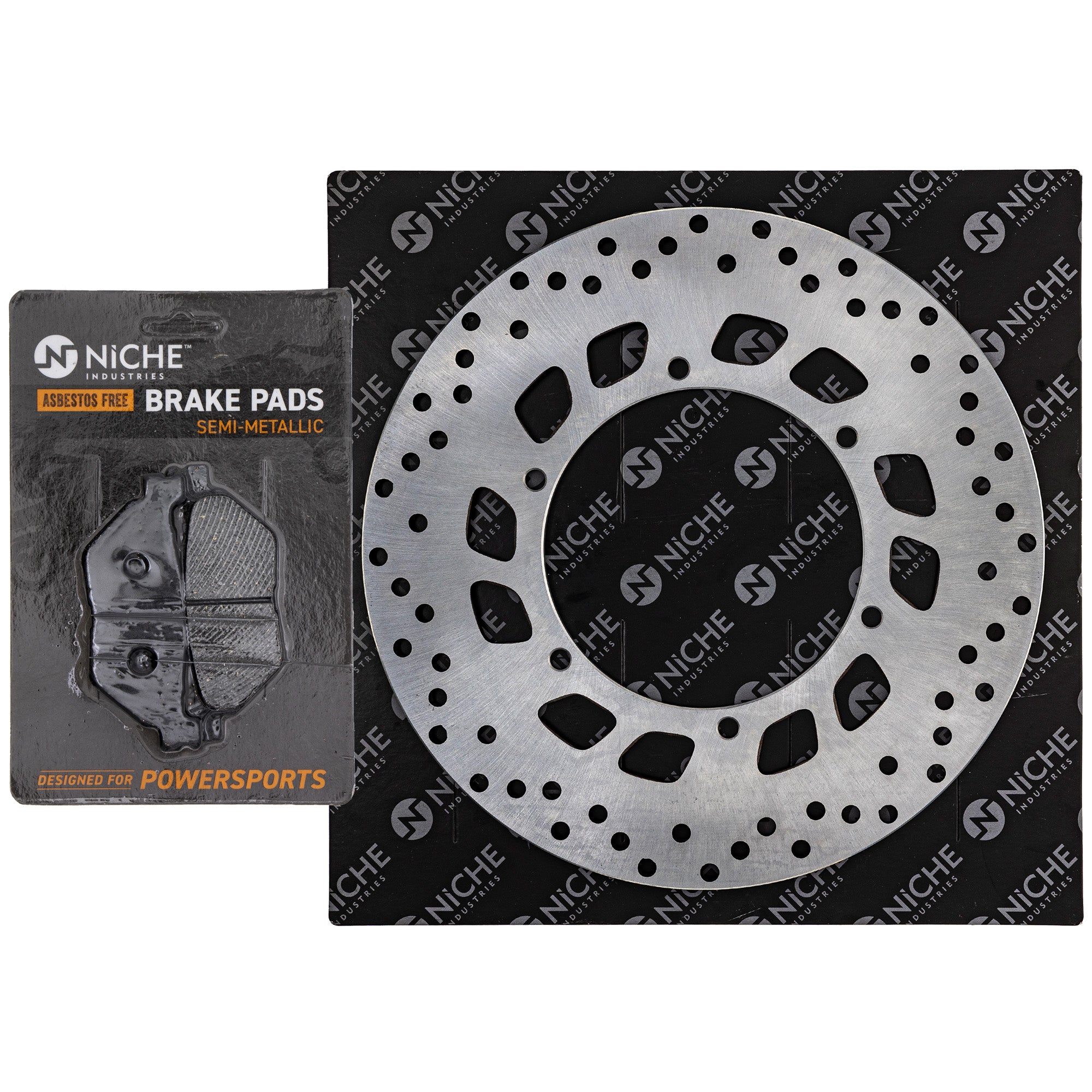 NICHE MK1006639 Single Pad and Rotor Set for zOTHER Honda Road