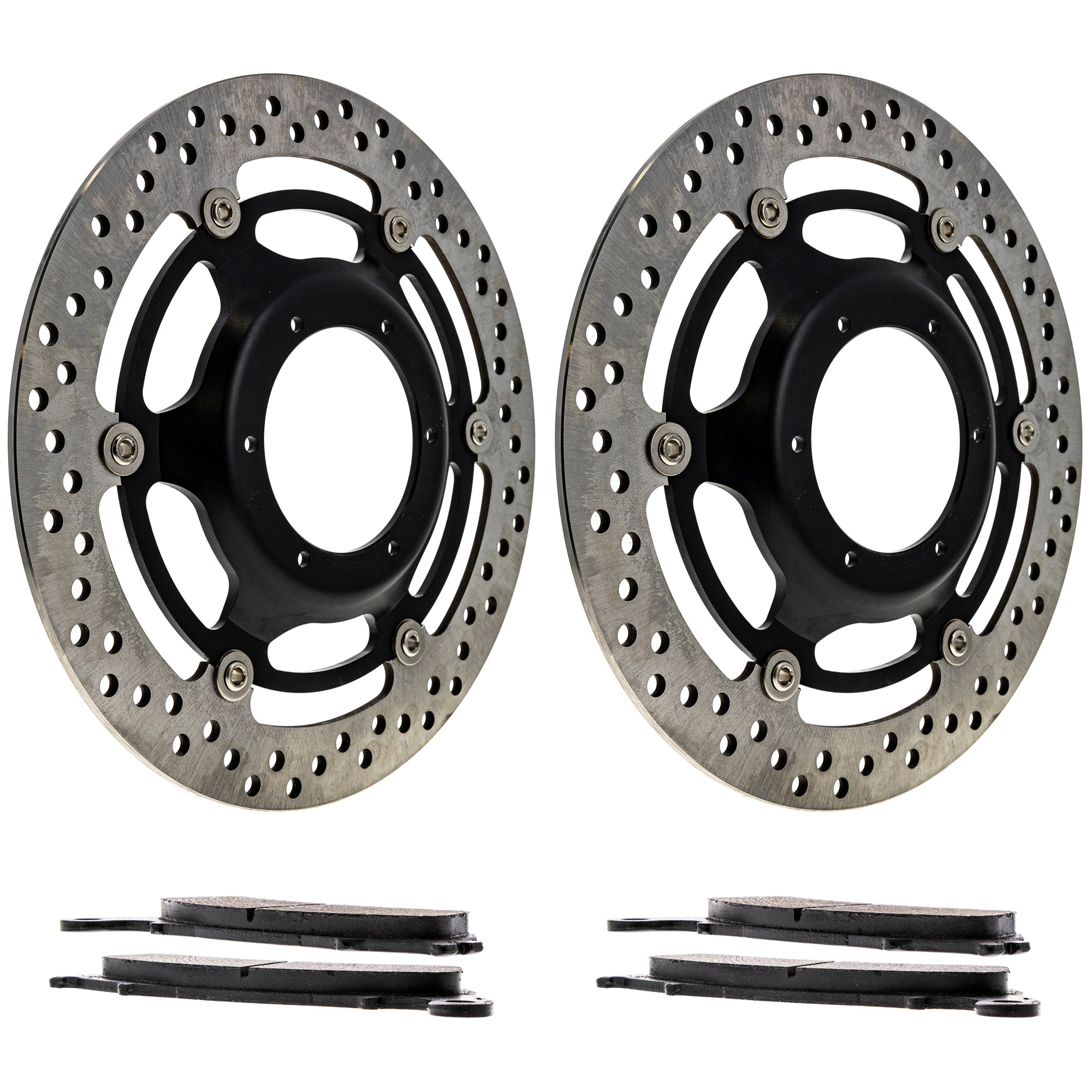 Front Brake Rotors and Pads Kit for zOTHER Kawasaki ST1300 CTX1300 06455-MCS-R02 NICHE MK1006693
