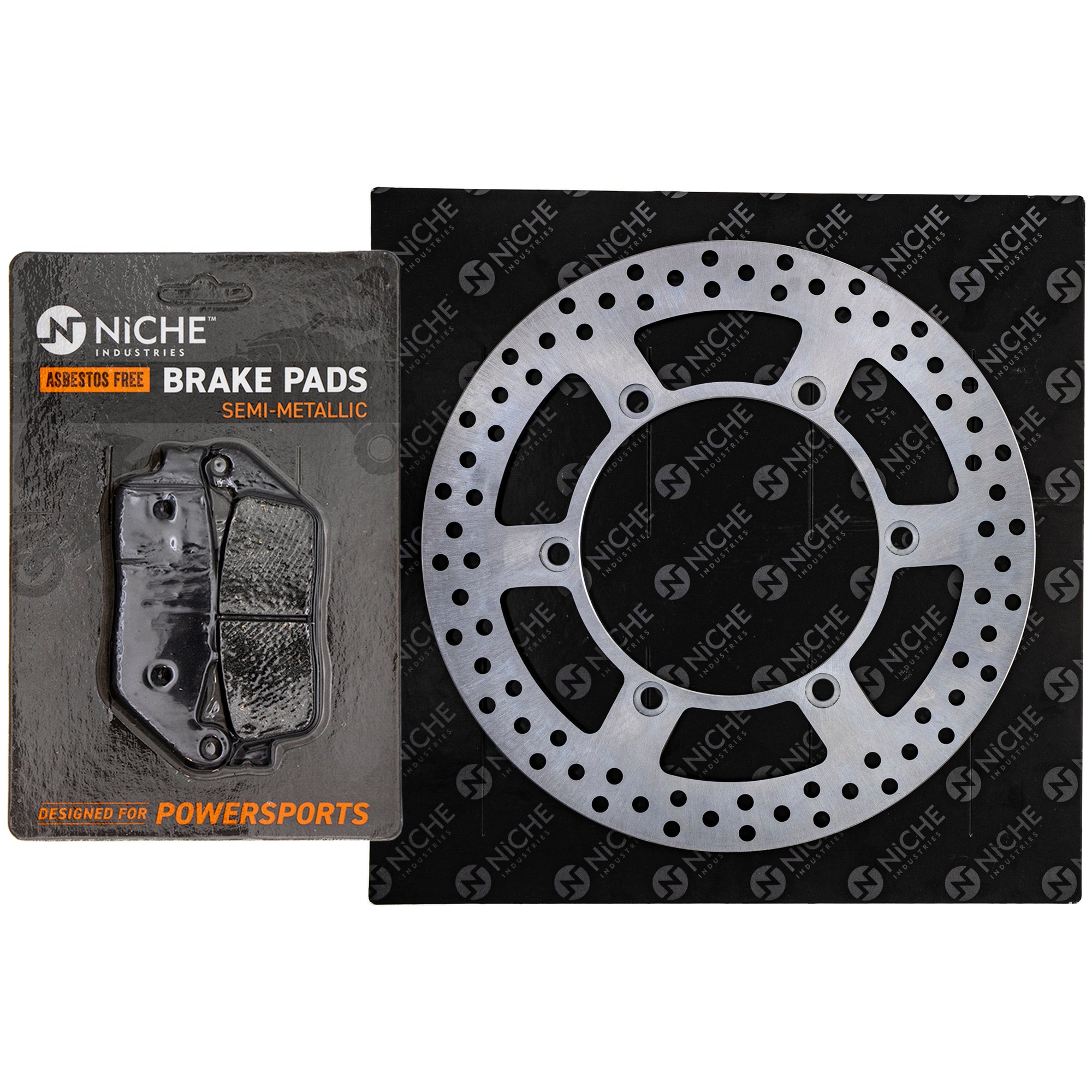 Single Rotor & Brake Pads Set for zOTHER Polaris GEM Shadow 06455-MEA-672 06435-MZ0-006 NICHE MK1006694