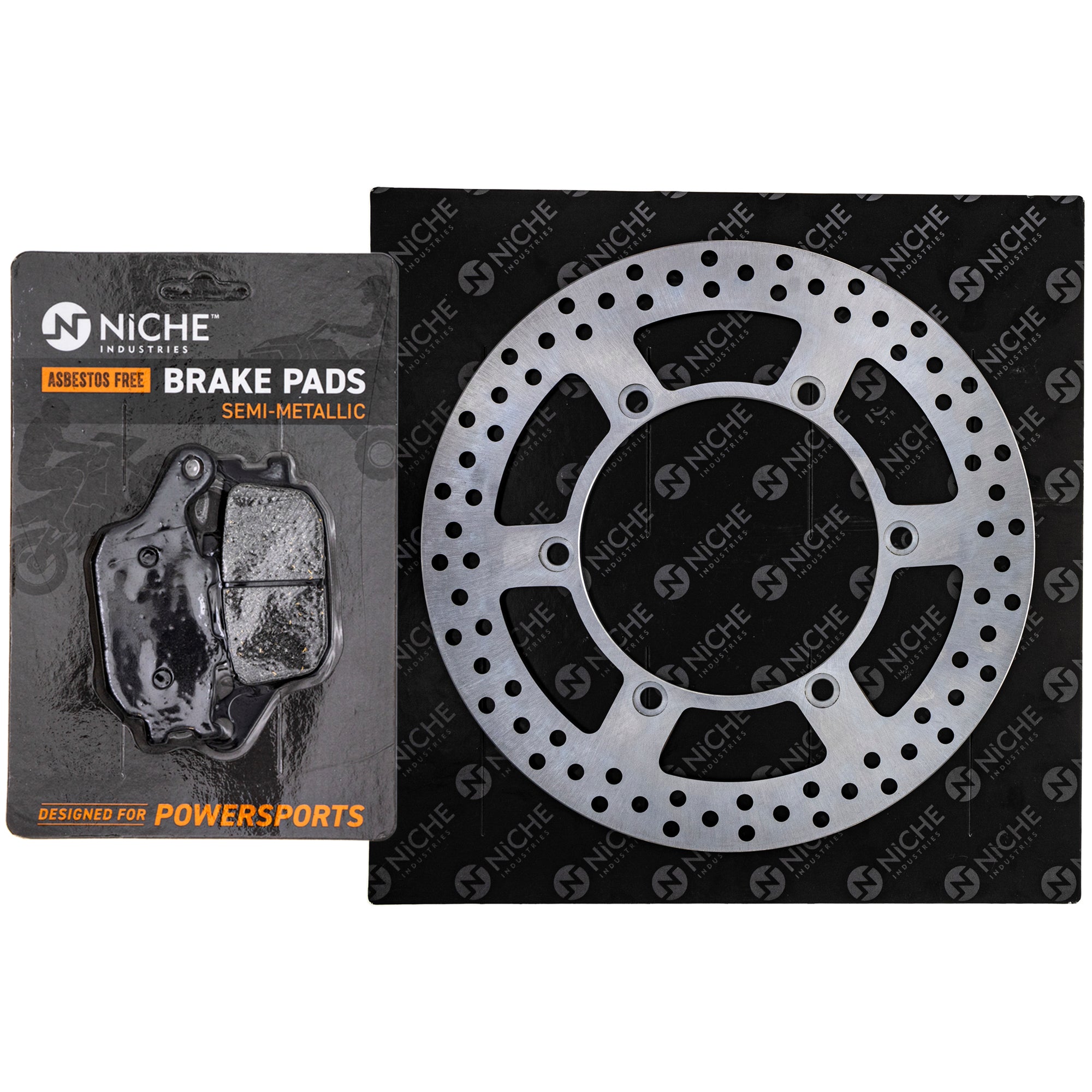 Single Rotor & Brake Pads Set for zOTHER Polaris GEM VTX1300T VTX1300S VTX1300R VTX1300C NICHE MK1006695