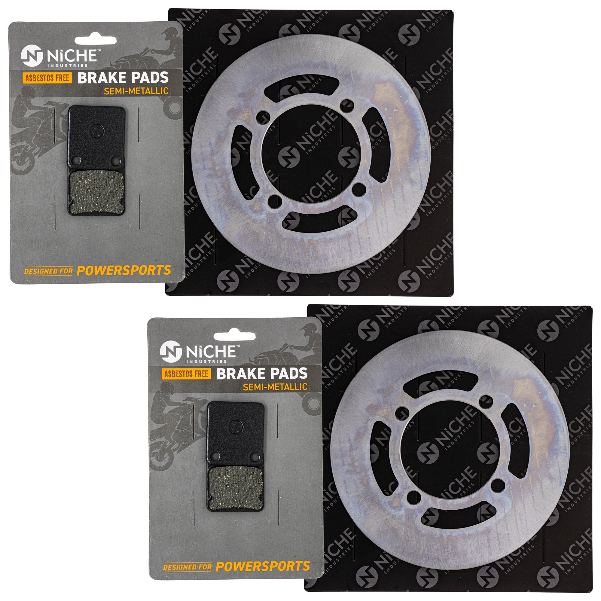 Front Brake Rotors and Pads Kit for zOTHER Victory Triumph Suzuki Polaris Kawasaki Vinson NICHE MK1006711