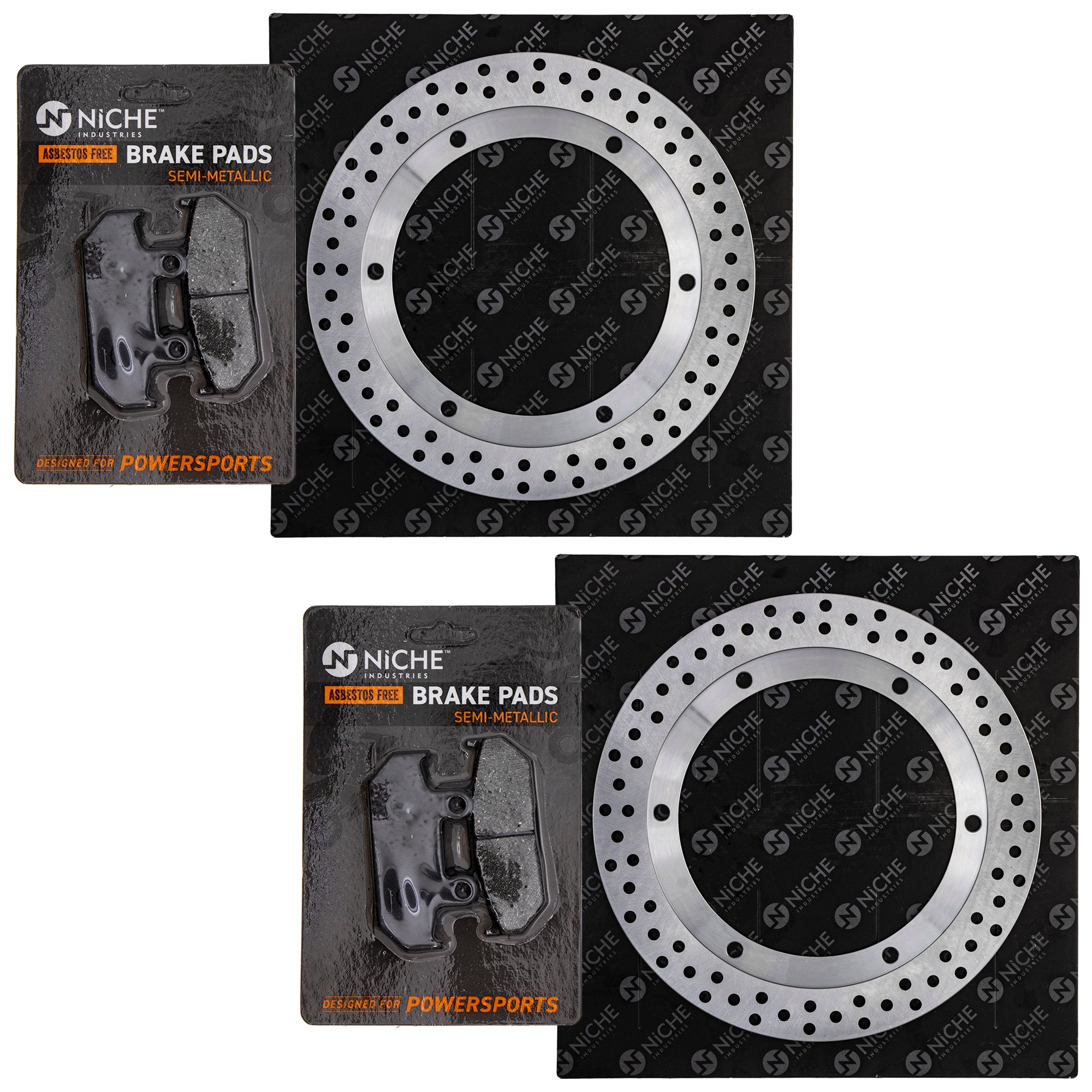 Front Brake Rotors and Pads Kit for zOTHER Yamaha KTM Kawasaki Goldwing 45106-MT8-305 NICHE MK1006748