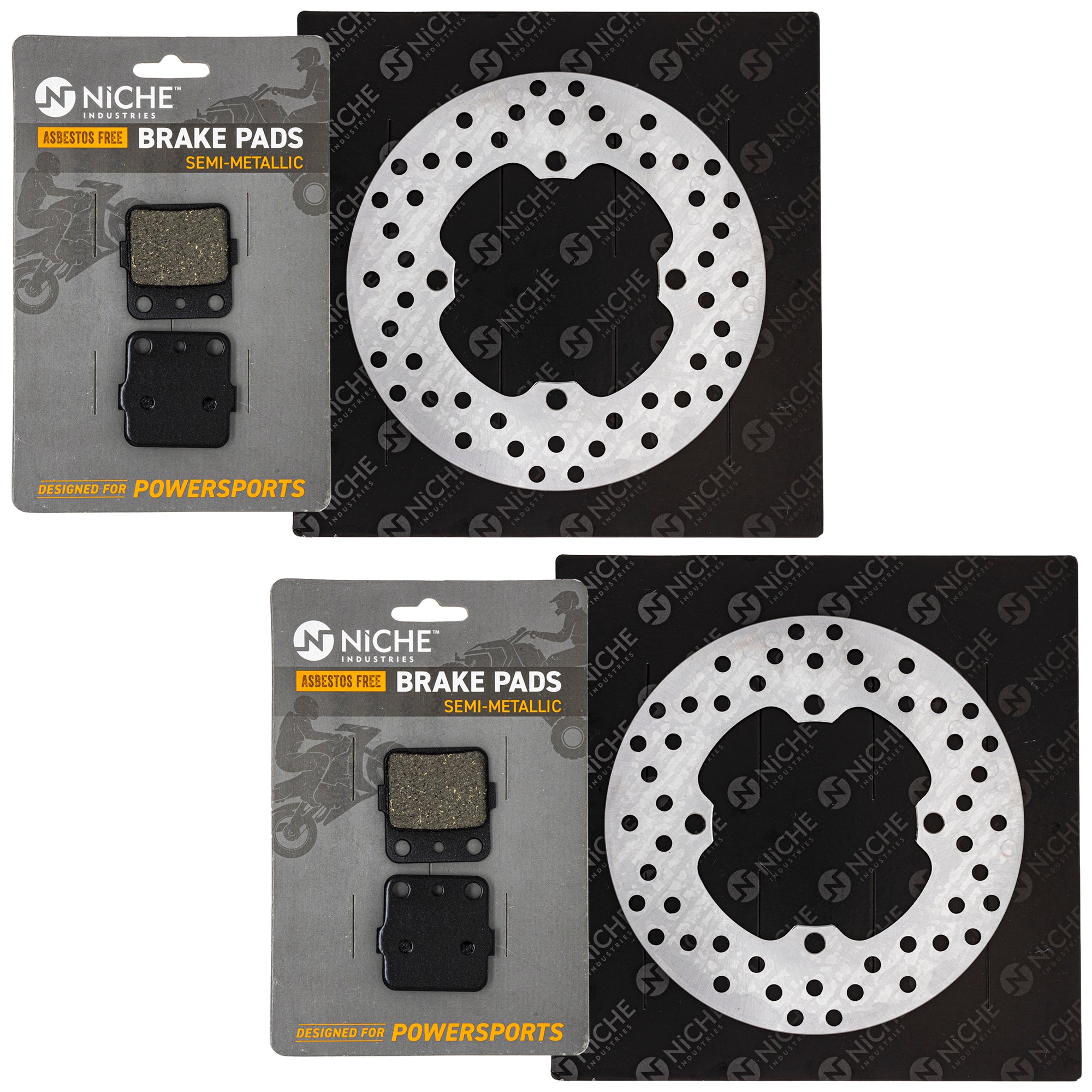 Front Brake Rotors and Pads Kit for zOTHER KTM Kawasaki Honda Ducati BRP Can-Am Ski-Doo NICHE MK1006751