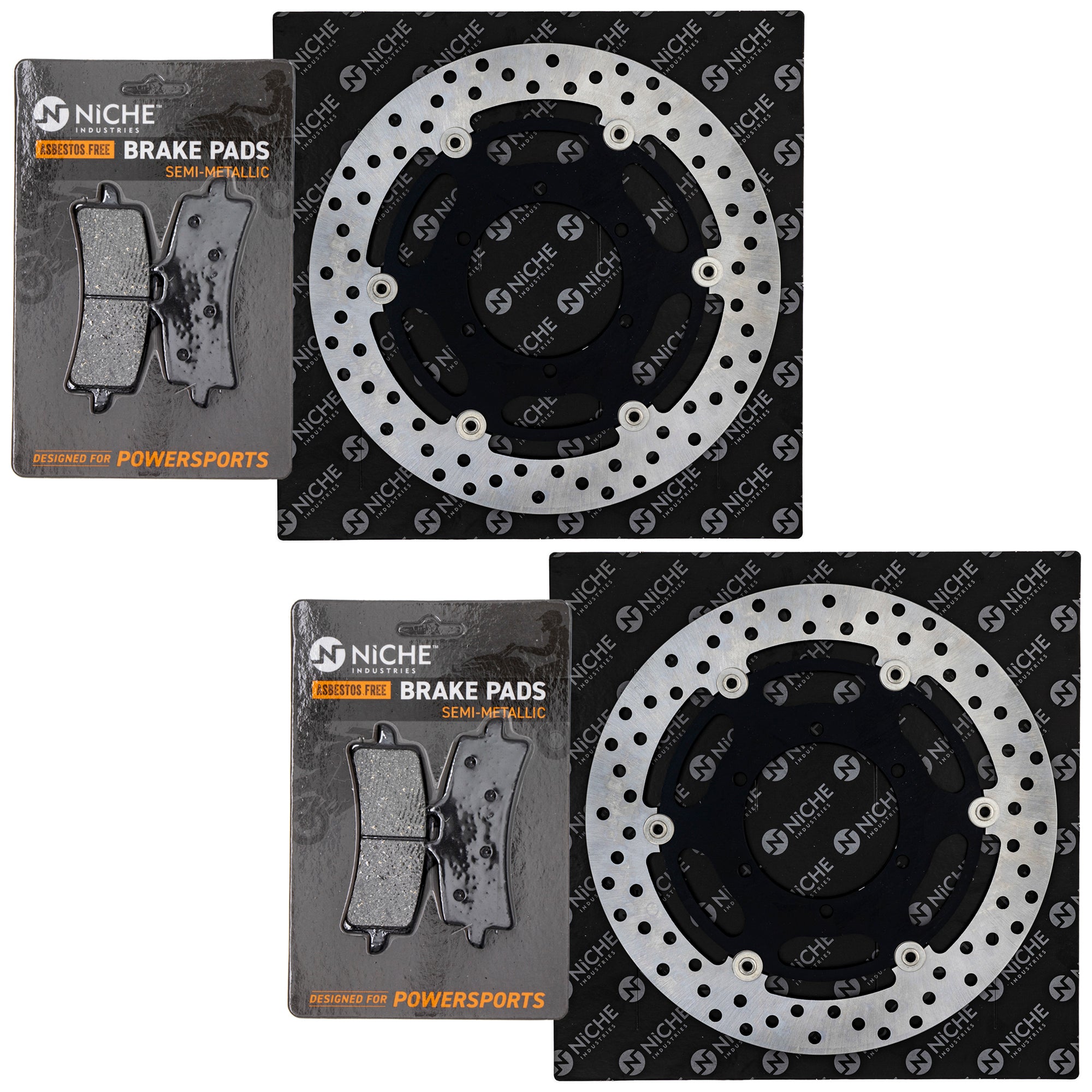 Front Brake Rotors and Pads Kit for zOTHER Suzuki Kawasaki GSXR1000 76013030000 NICHE MK1006762