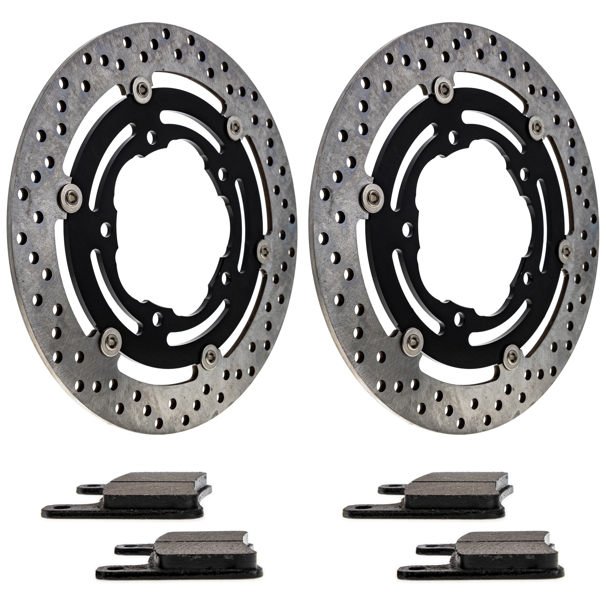 Front Brake Rotors and Pads Kit for Yamaha BRP Can-Am Ski-Doo Sea-Doo Hayabusa 59100-29840 NICHE MK1006775