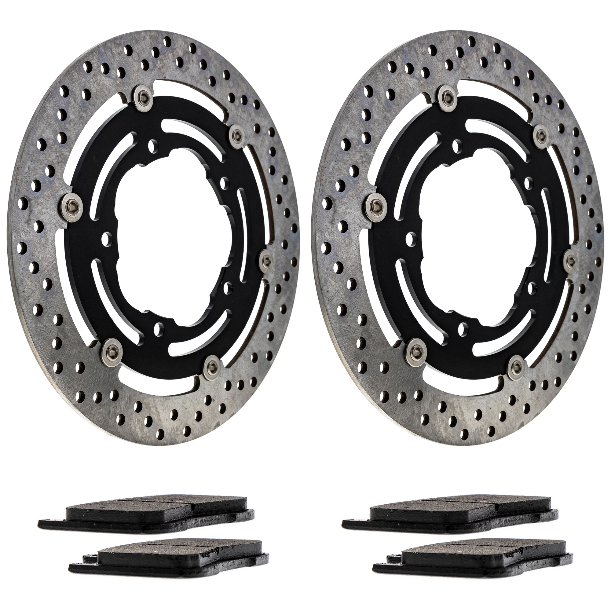Front Brake Rotors and Pads Kit for zOTHER Yamaha Polaris BKing 2204196 T2020475 T2020333 NICHE MK1006776