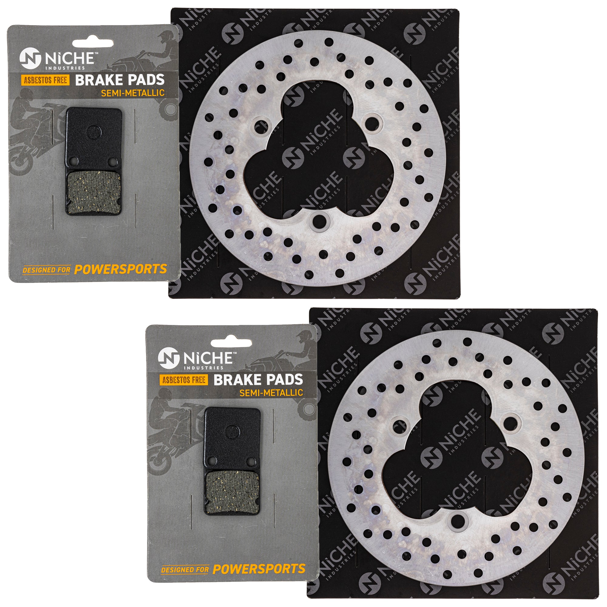 Front Brake Rotors and Pads Kit for zOTHER Victory Polaris KTM BMW Prairie 3GD-W0045-01-00 NICHE MK1006814