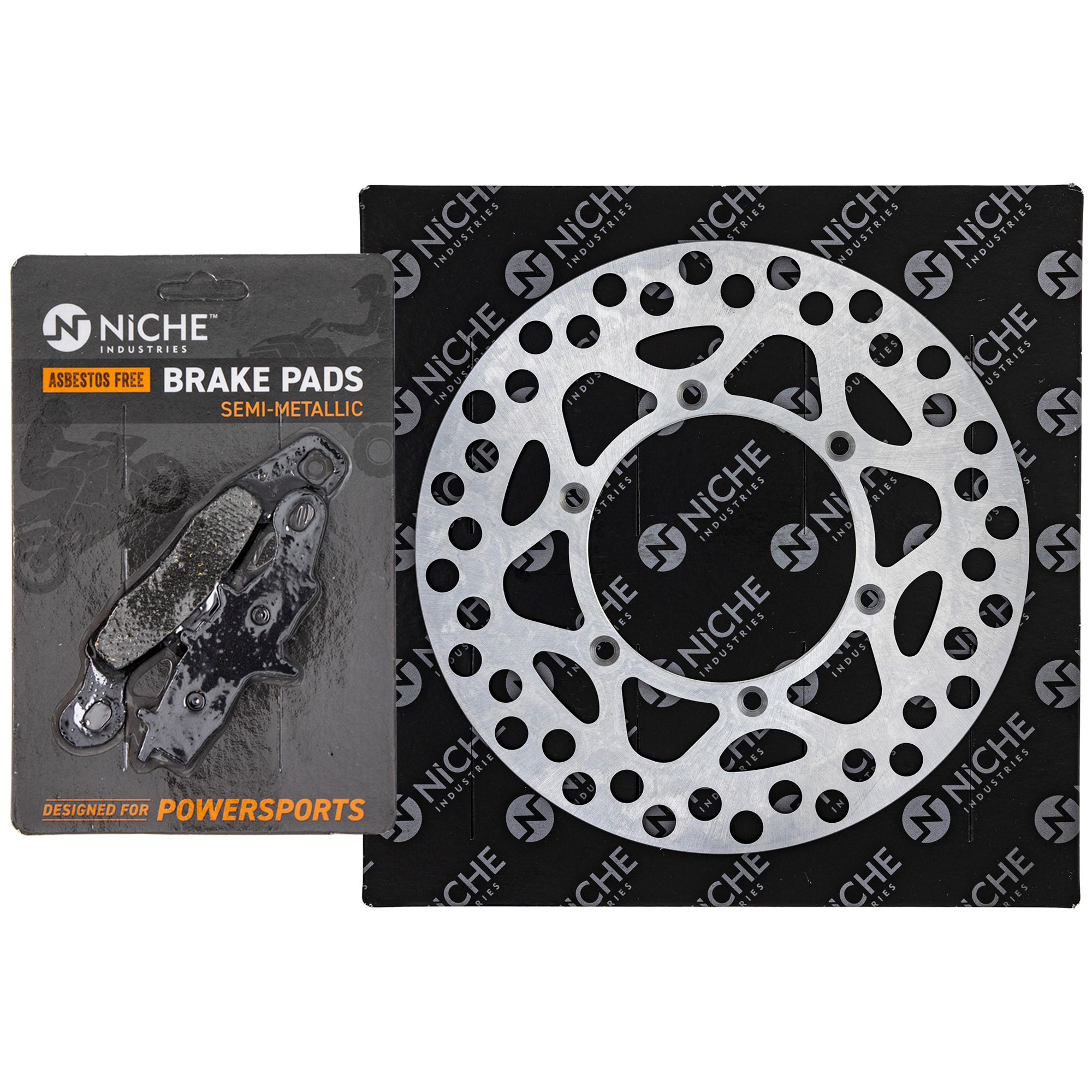 Single Rotor & Brake Pads Set for zOTHER Honda KX80 KX100 59301-03820 K4308-21196 NICHE MK1006817