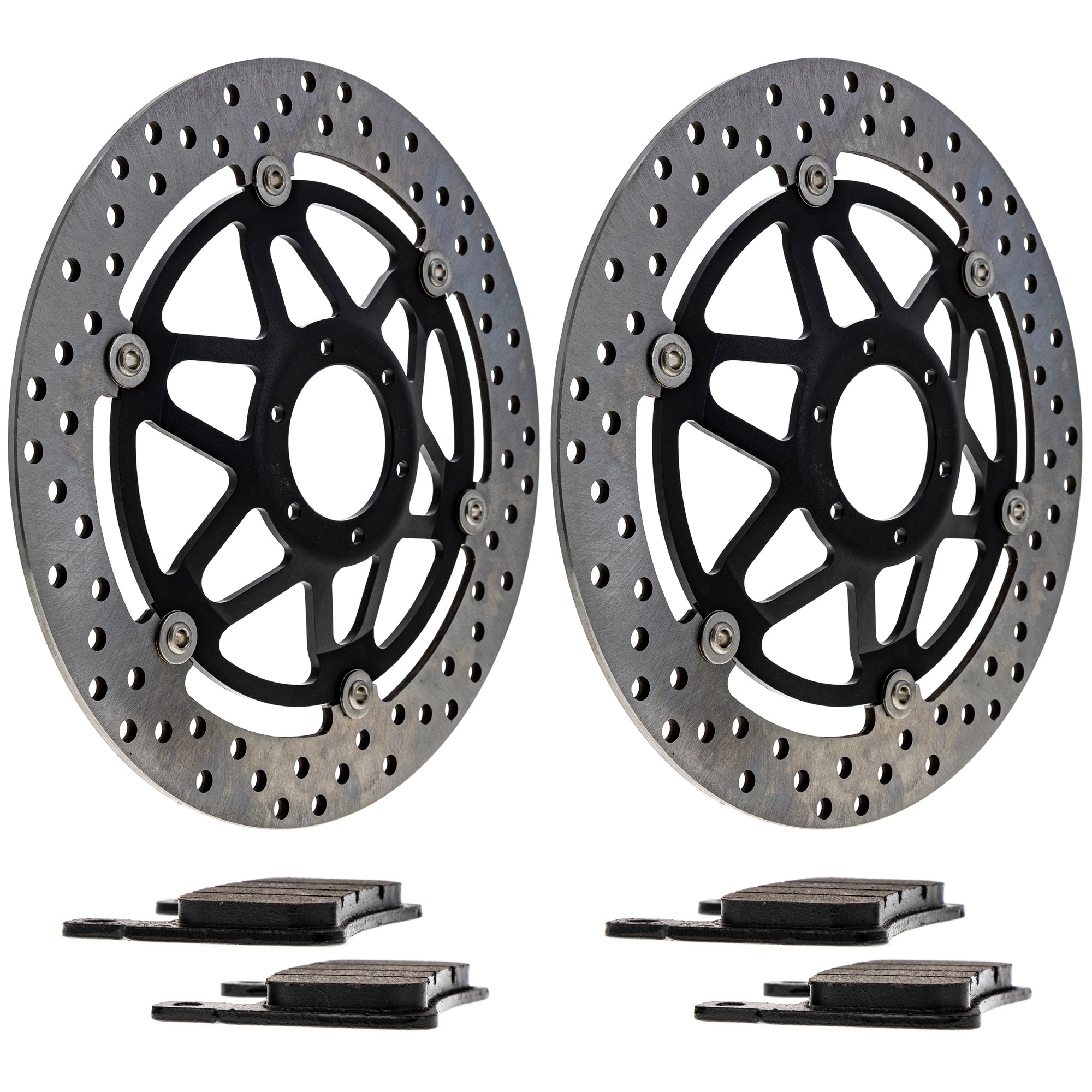 Front Brake Rotors and Pads Kit for zOTHER Suzuki Kawasaki CBR900RR 06455-MAS-E01 NICHE MK1006824