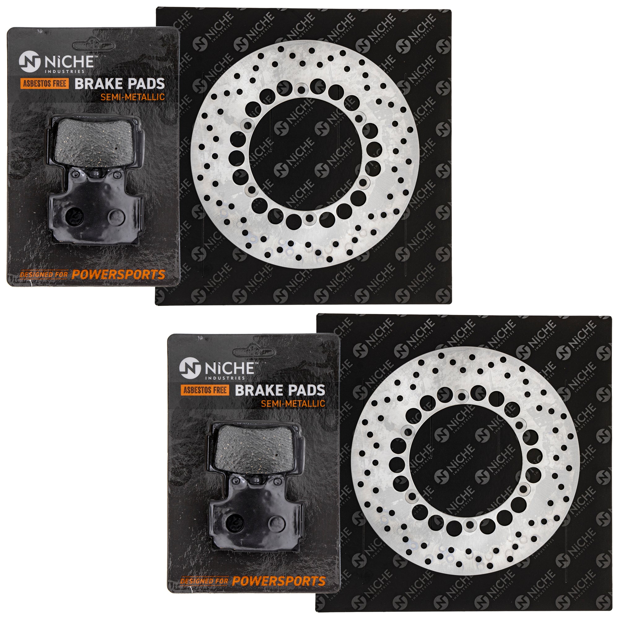 Front Brake Rotors and Pads Kit for zOTHER Suzuki Kawasaki SRX600 SRX250 FZ600 NICHE MK1006879