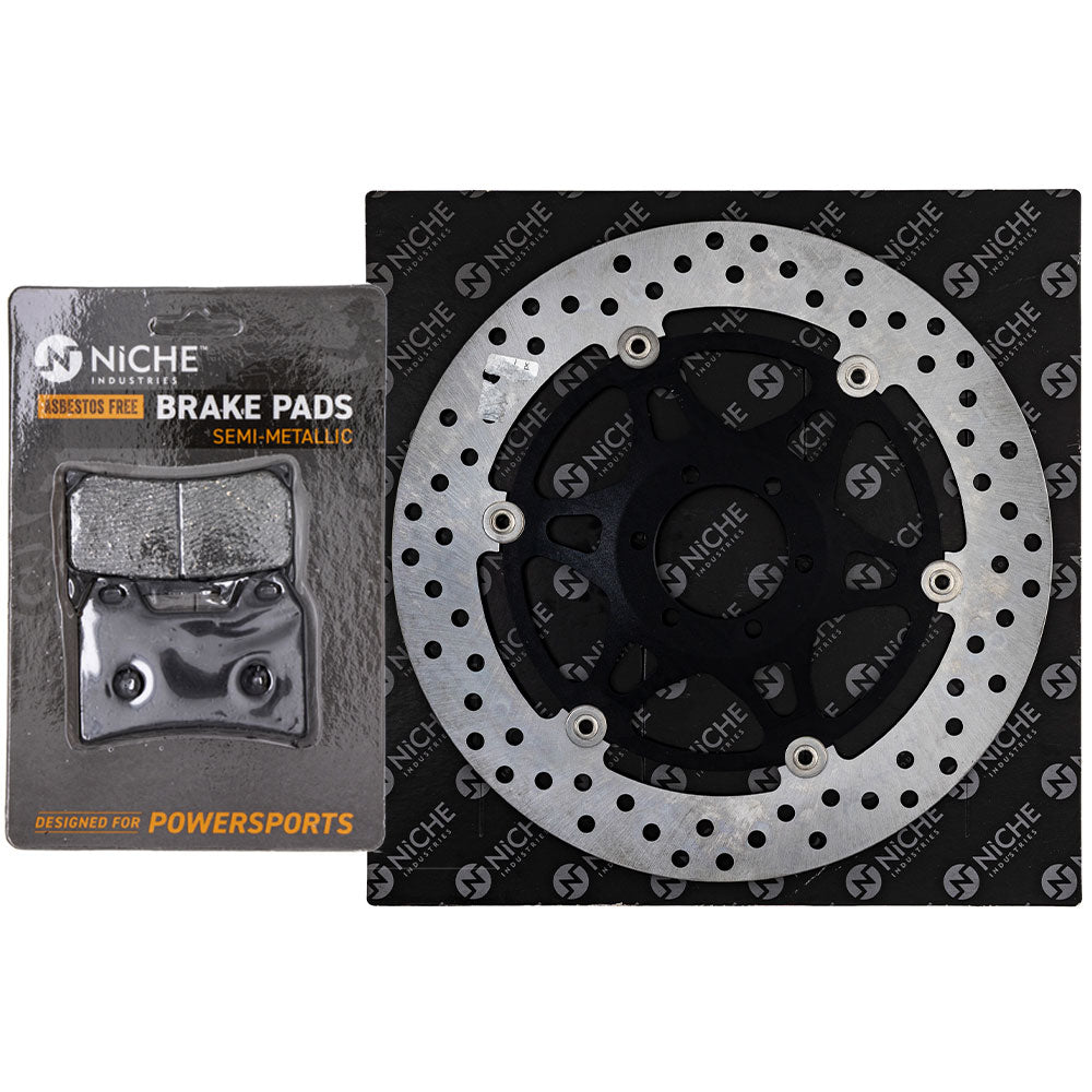 NICHE MK1006882 Single Pad and Rotor Set for Suzuki Polaris