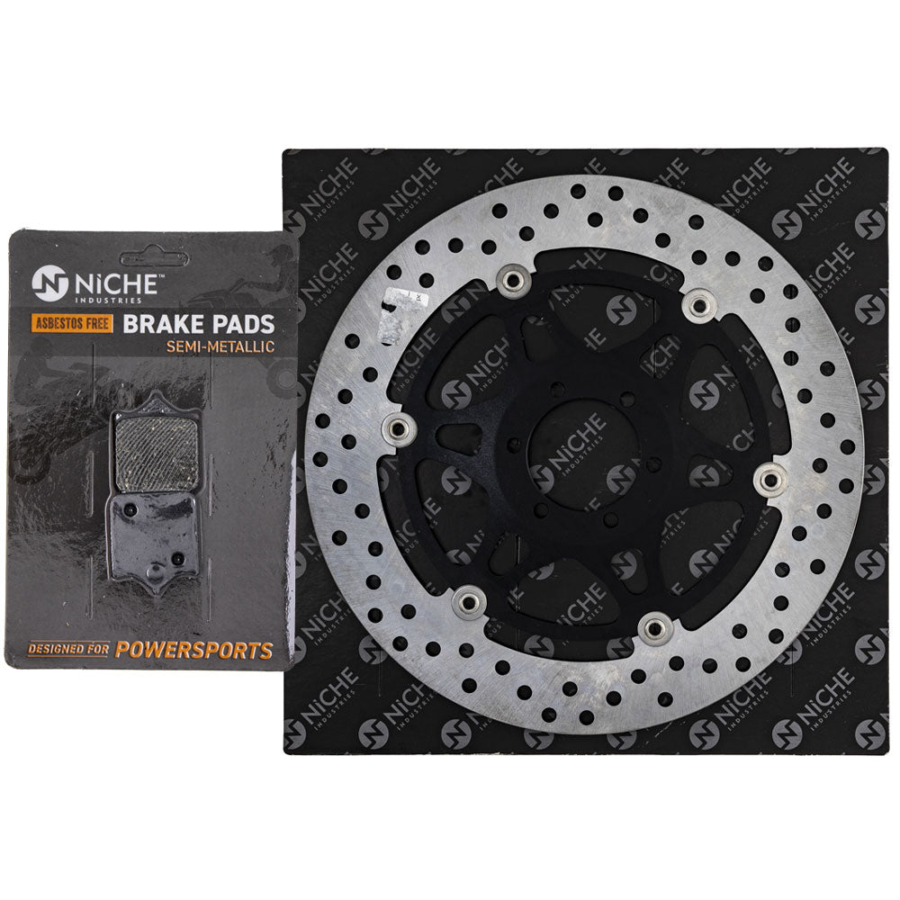 NICHE MK1006883 Single Pad and Rotor Set for zOTHER Kawasaki 690