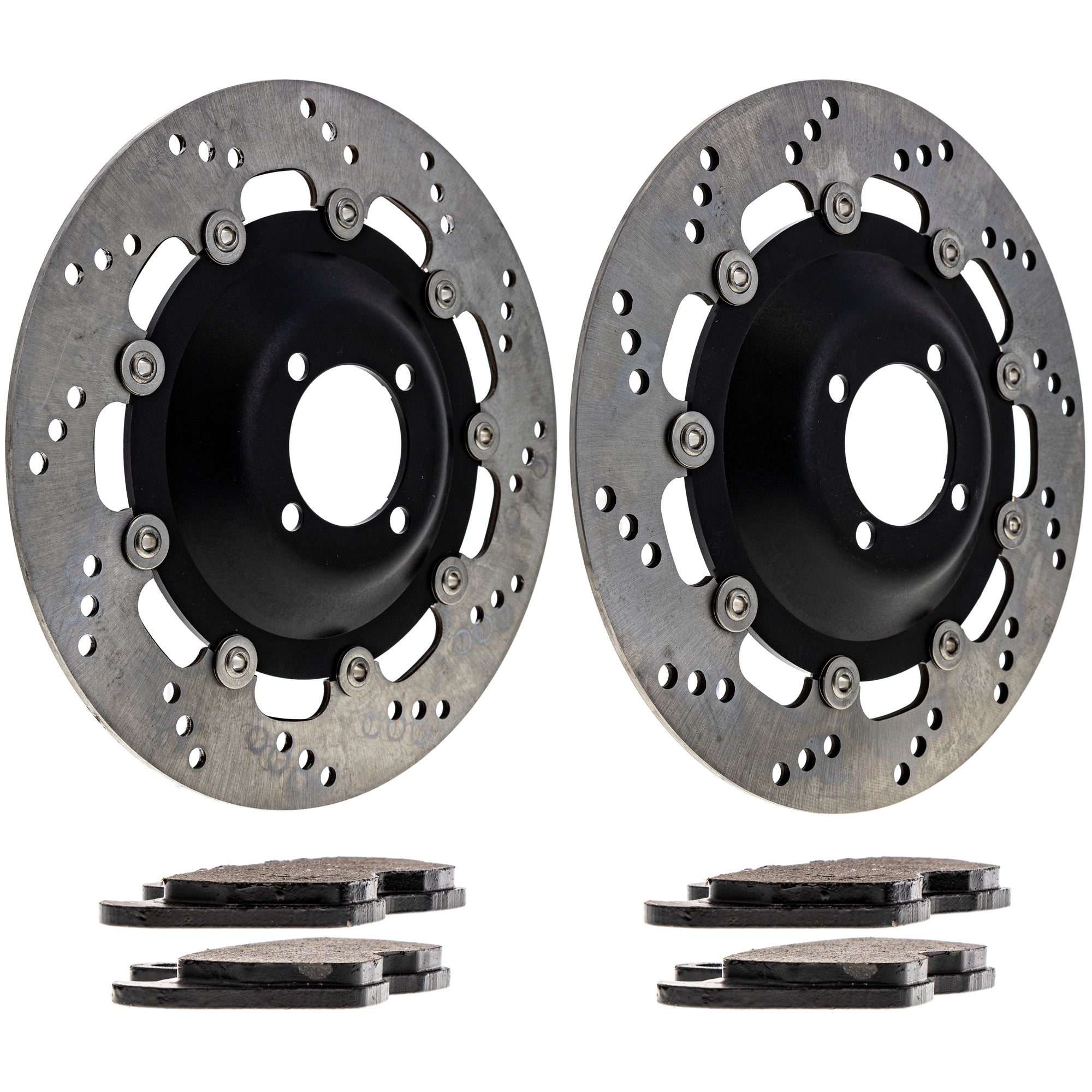 Front Brake Rotors and Pads Kit for zOTHER Suzuki Kawasaki R100R 34117663764 34112333045 NICHE MK1006888