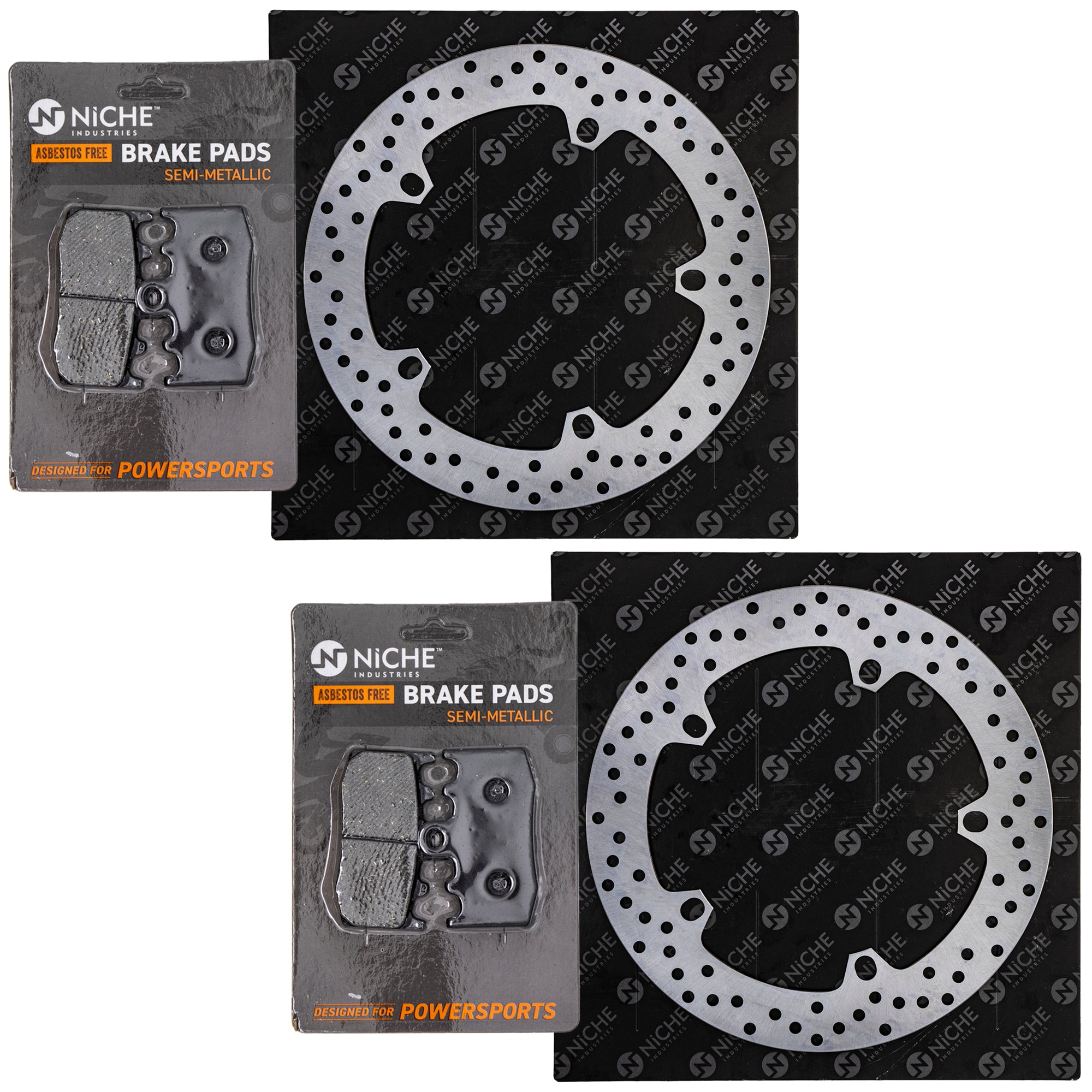 Front Brake Rotors and Pads Kit for zOTHER Suzuki Kawasaki R1200GS 34117671780 34117660448 NICHE MK1006916