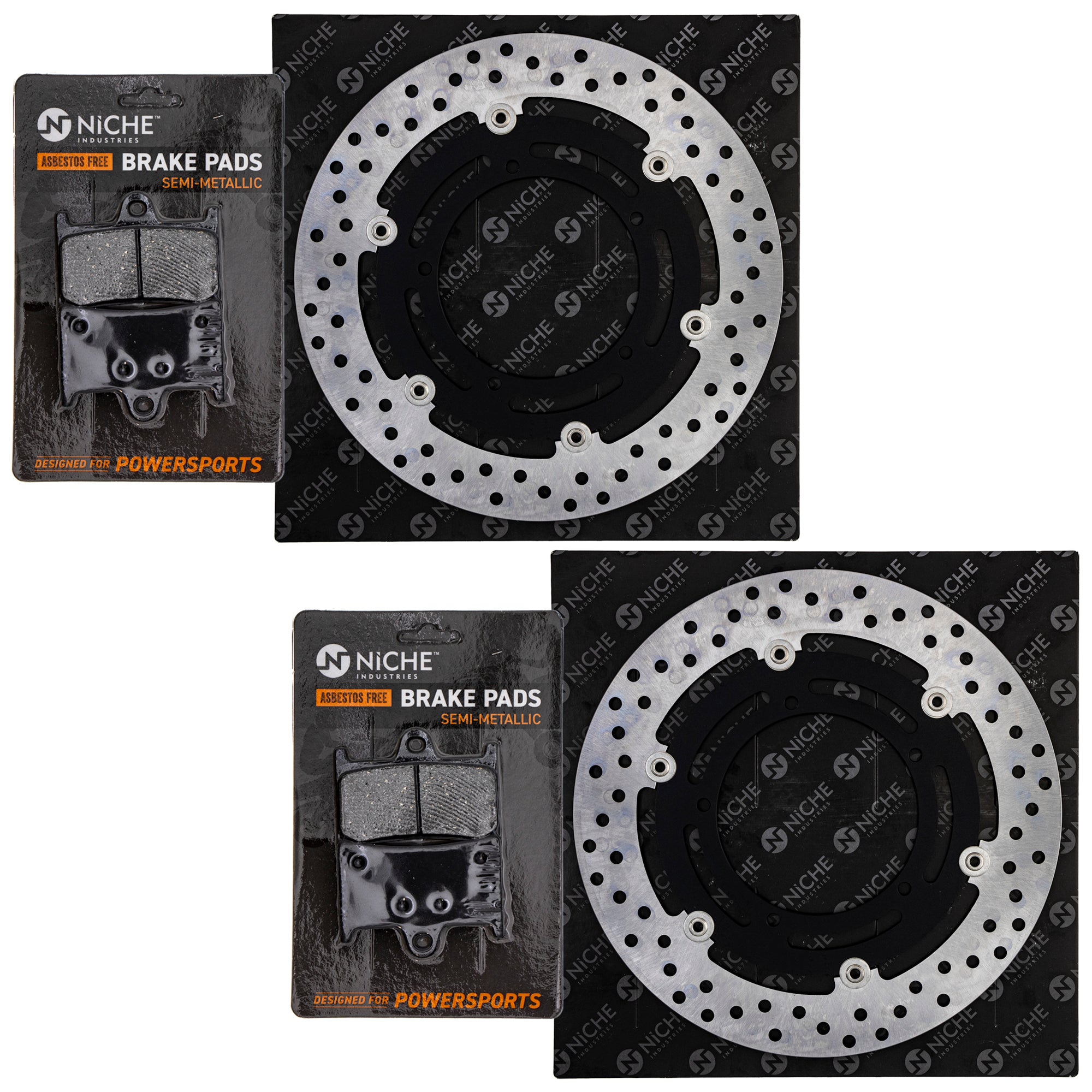 Front Brake Rotors and Pads Kit for zOTHER Victory Honda YZF NICHE MK1006937