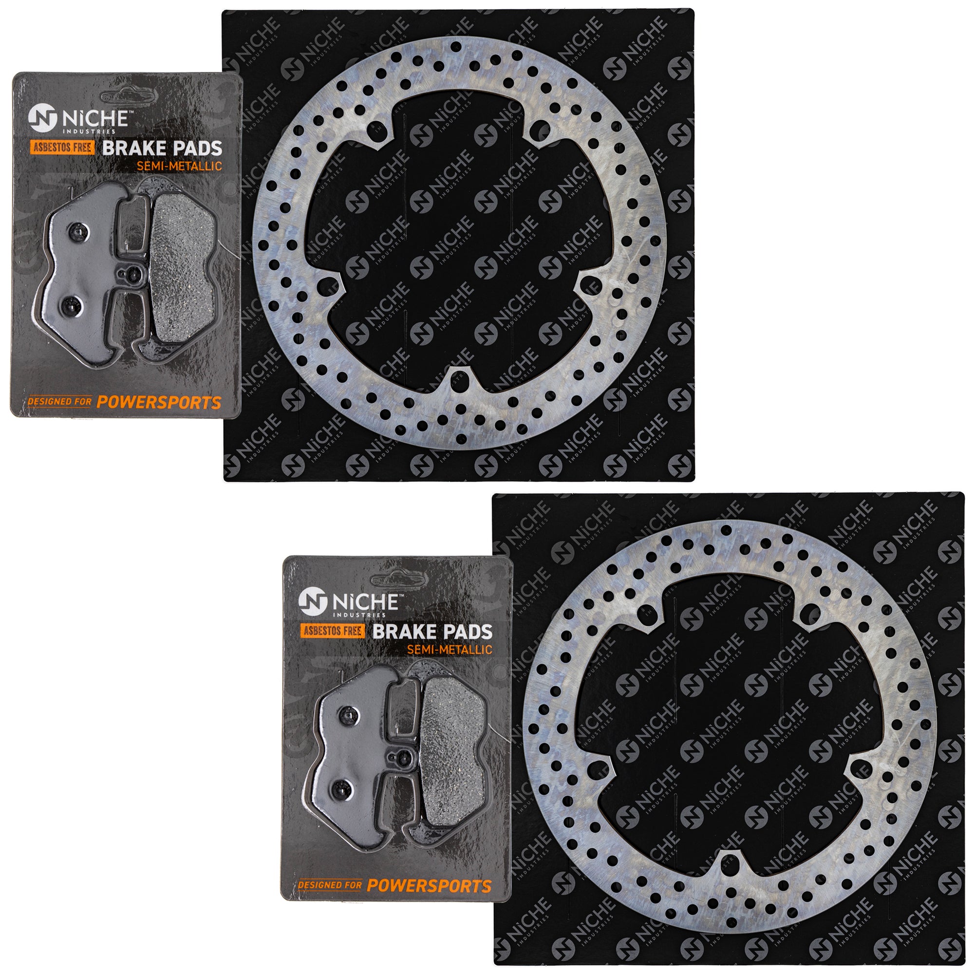 Front Brake Rotors and Pads Kit for zOTHER Kawasaki 34117663764 34112333045 34117658156 NICHE MK1006950