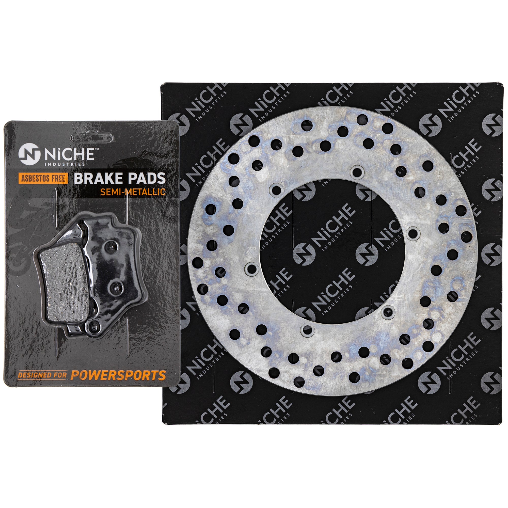 Single Rotor & Brake Pads Set for zOTHER Honda FS650E FS650C FE650E FE550E 59013090000 NICHE MK1006956