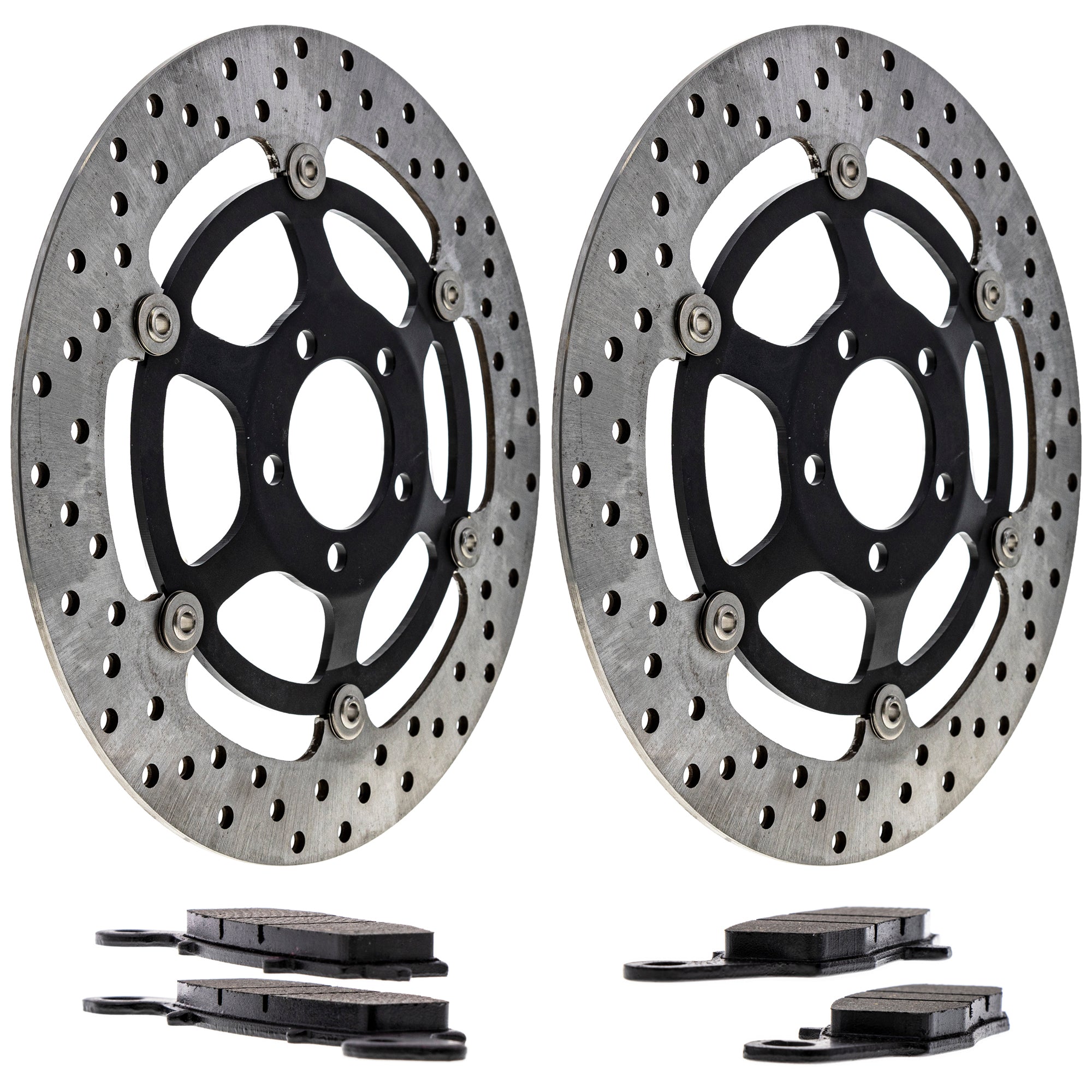 Front Brake Rotors and Pads Kit for zOTHER Suzuki Kawasaki Honda ZR7S Z750S 43082-0124 NICHE MK1006969